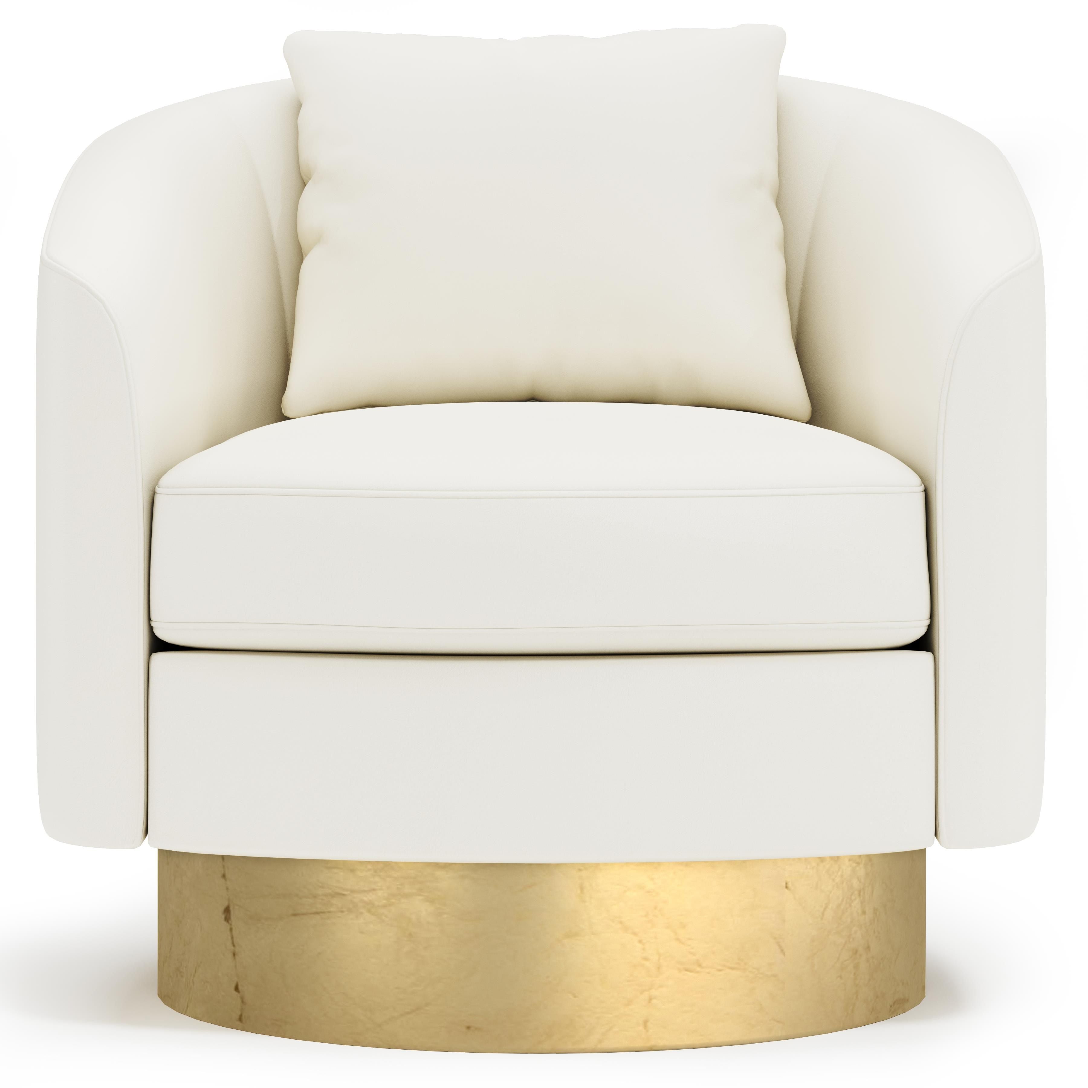 Bernhardt Furniture – Camino Leather Swivel Chair