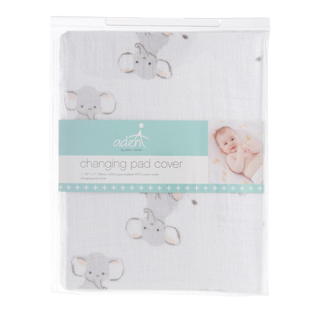 Essentials Cotton Muslin Changing Pad Cover Solid