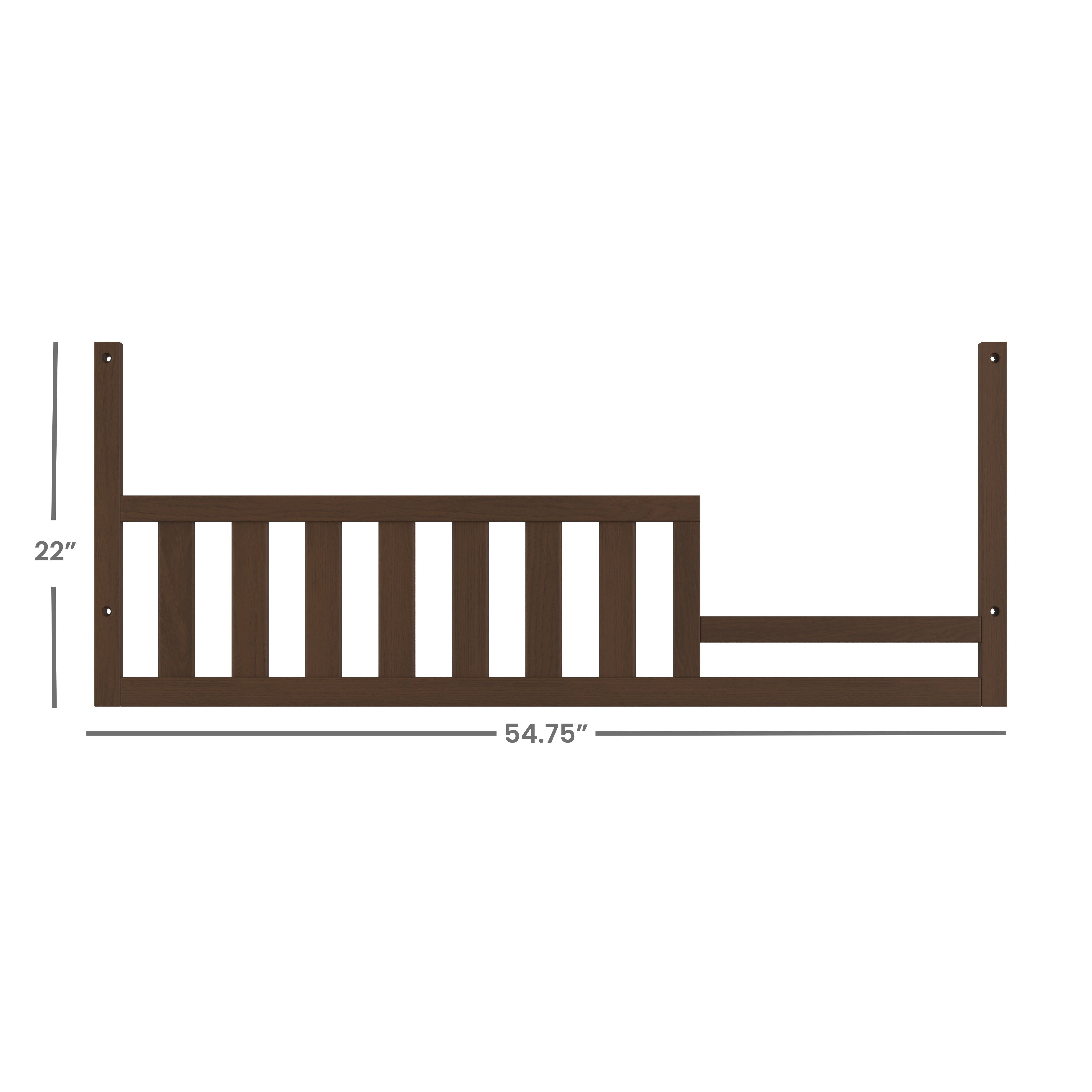 Toddler Guard Rail, Toasted Chestnut