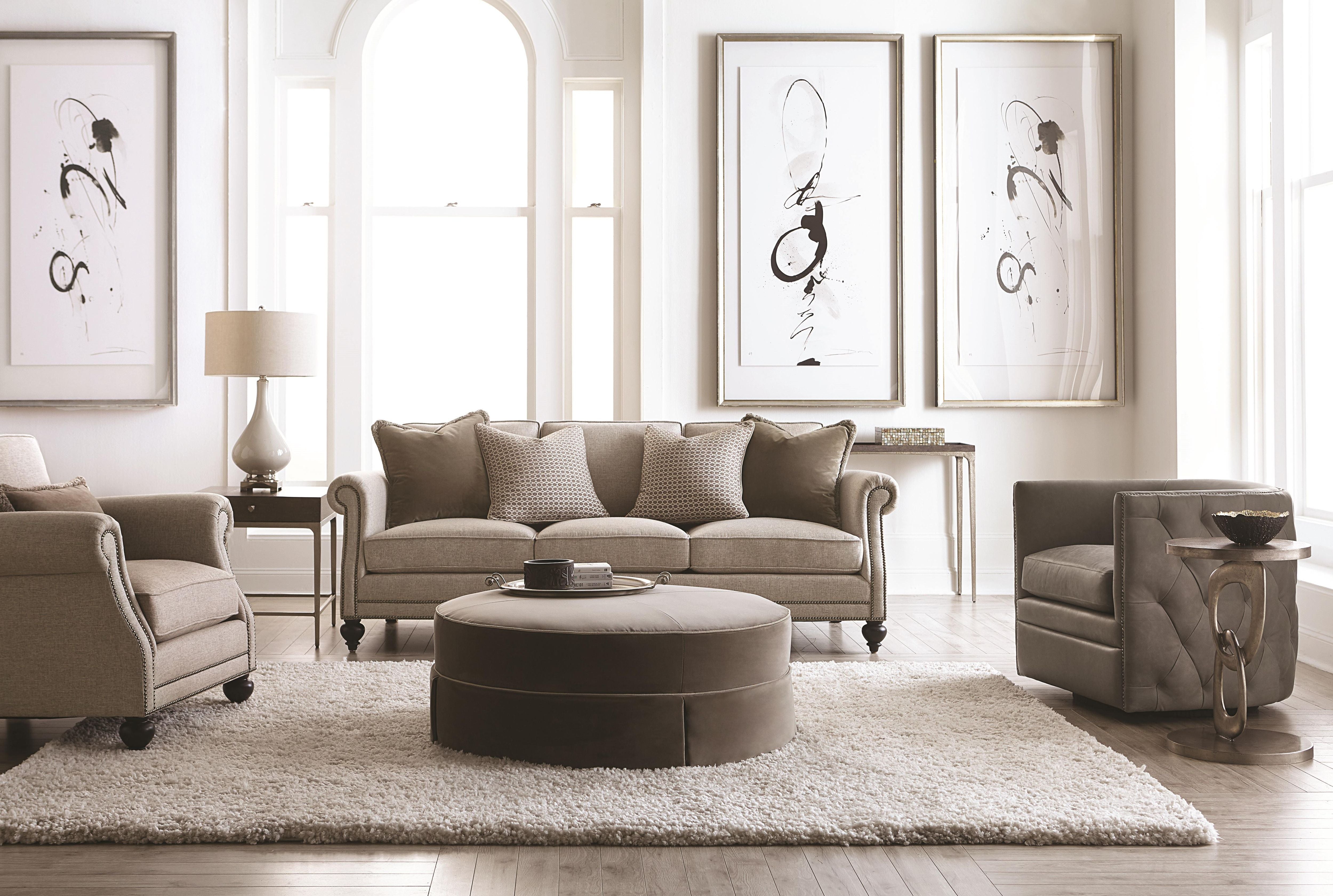 Bernhardt Furniture Palazzo Leather Swivel Chair