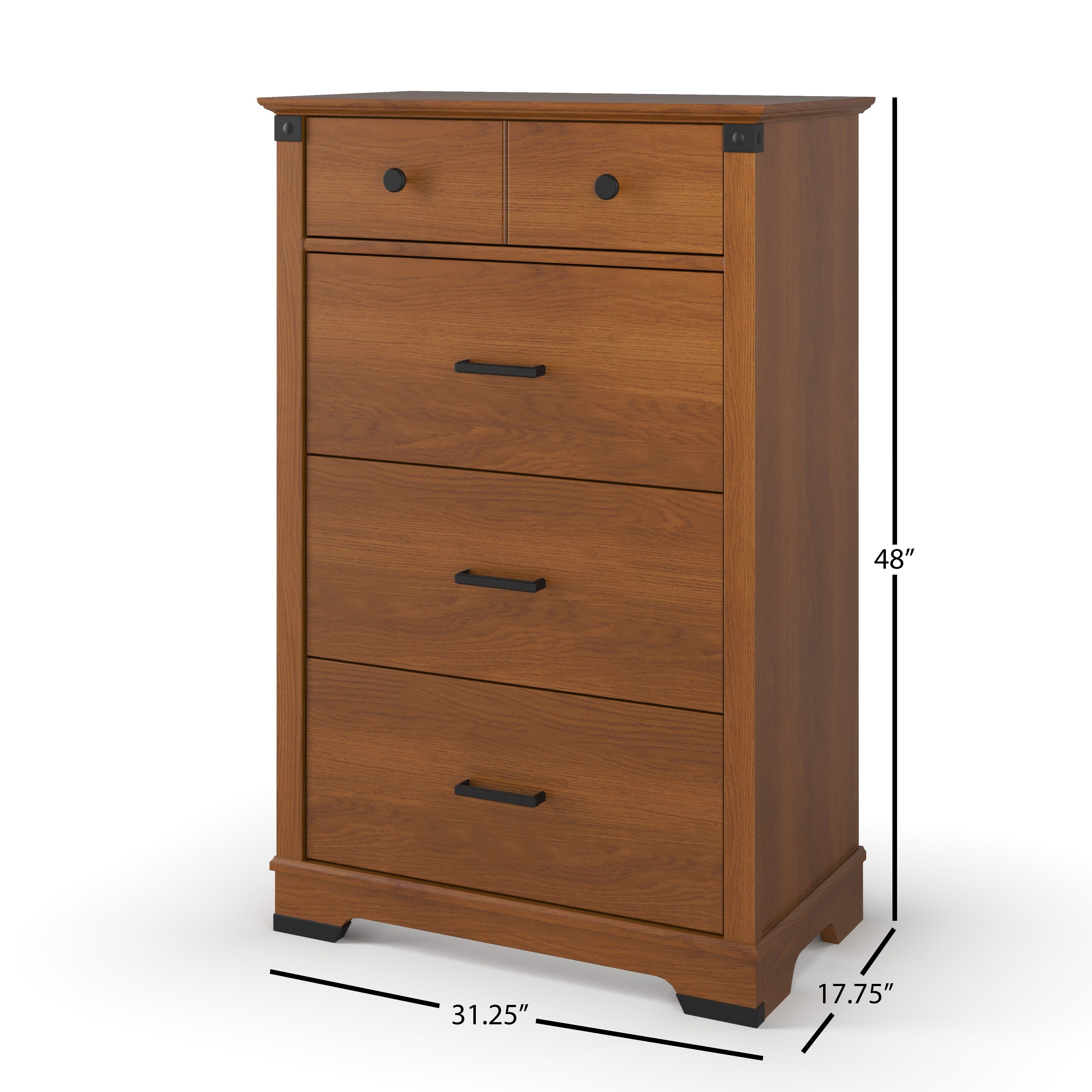 Redmond 4 Drawer Chest, Coach Cherry