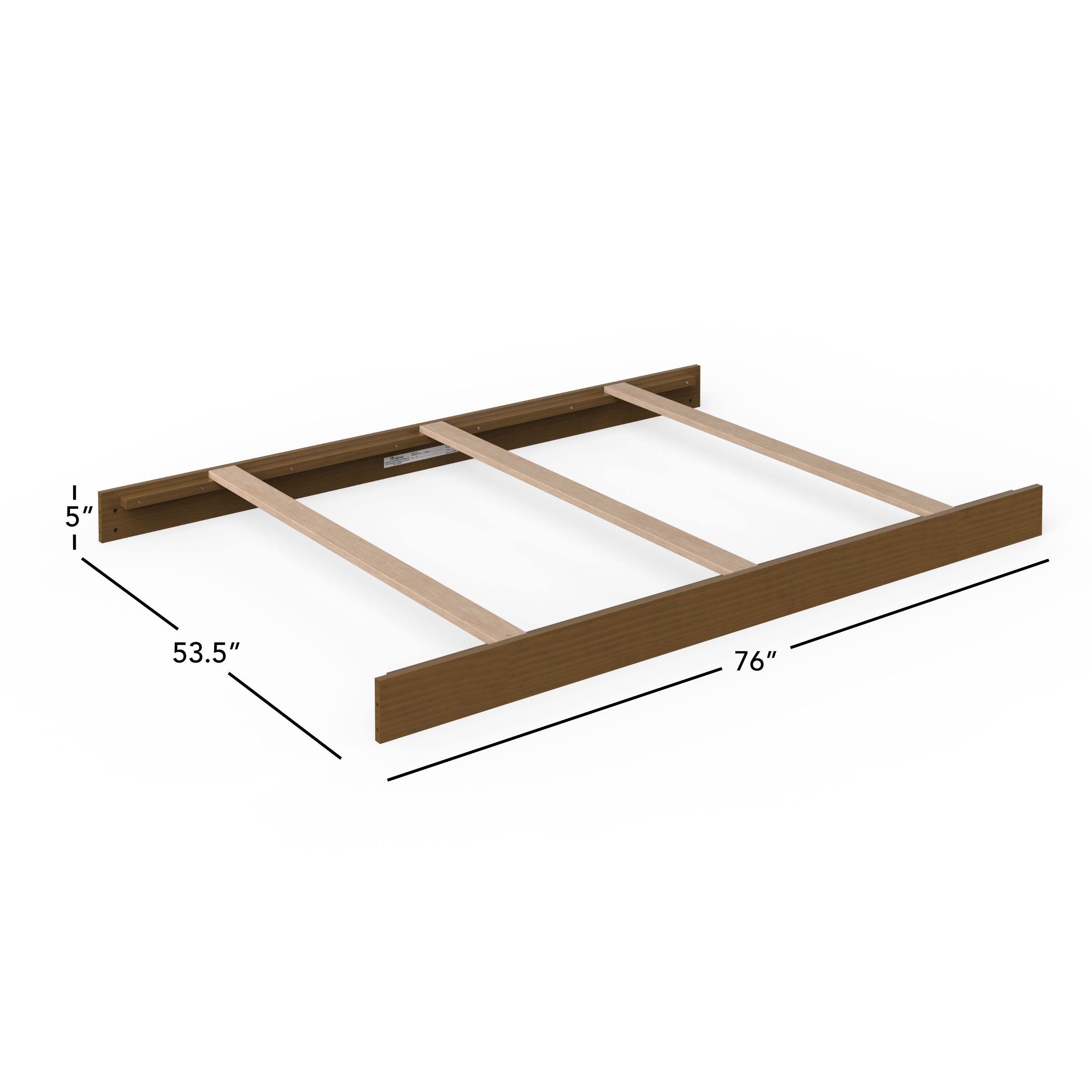 F06474 - Full-size Bed Rails, Cocoa Bean
