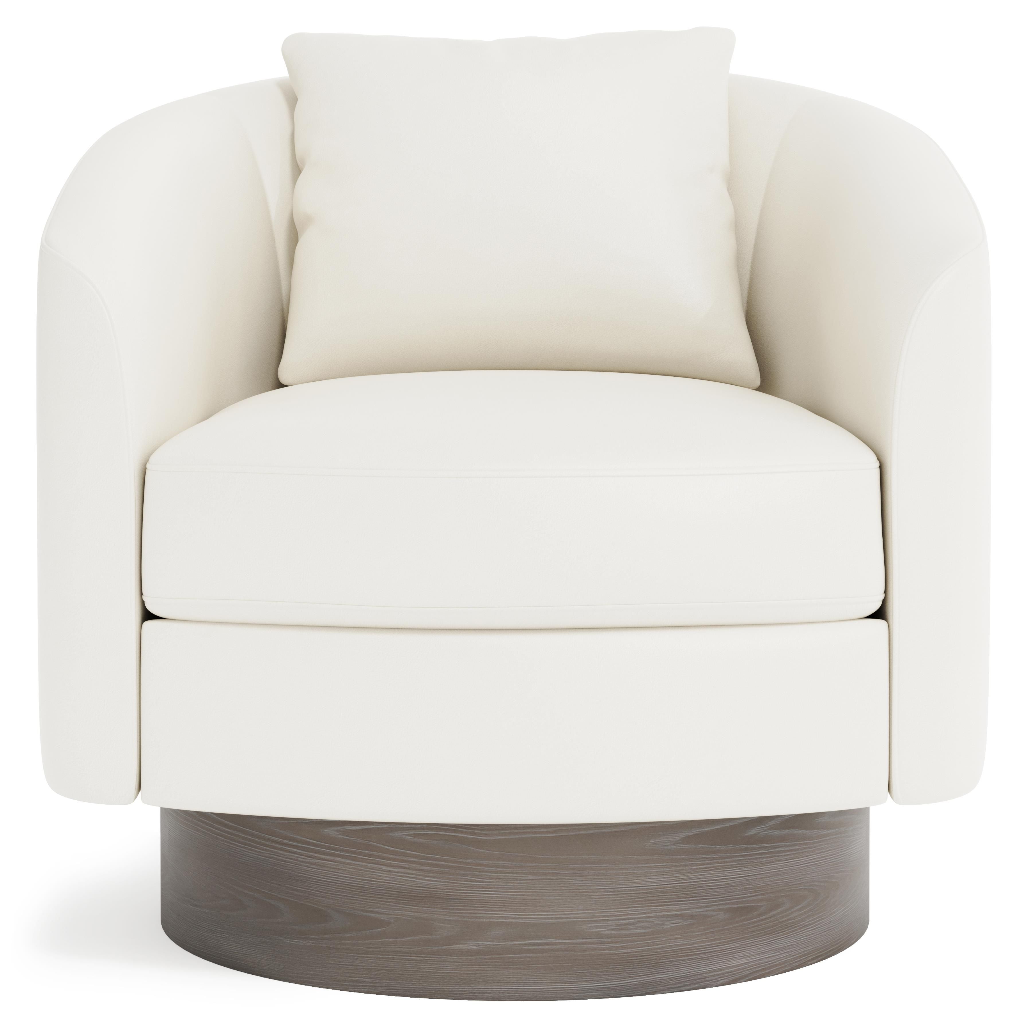 Bernhardt Furniture – Camino Leather Swivel Chair