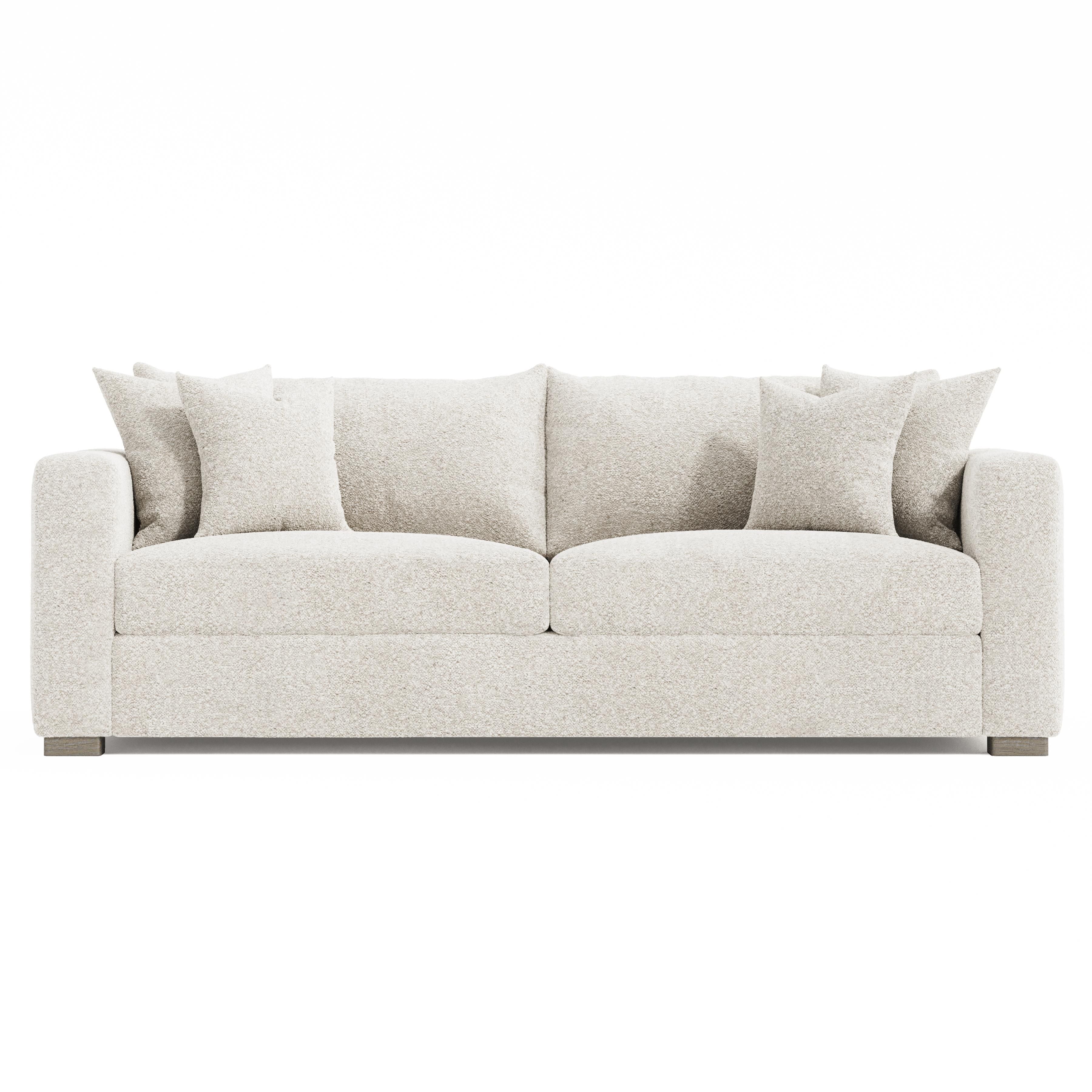 Bernhardt Helena Fabric Sofa Wood Foot
