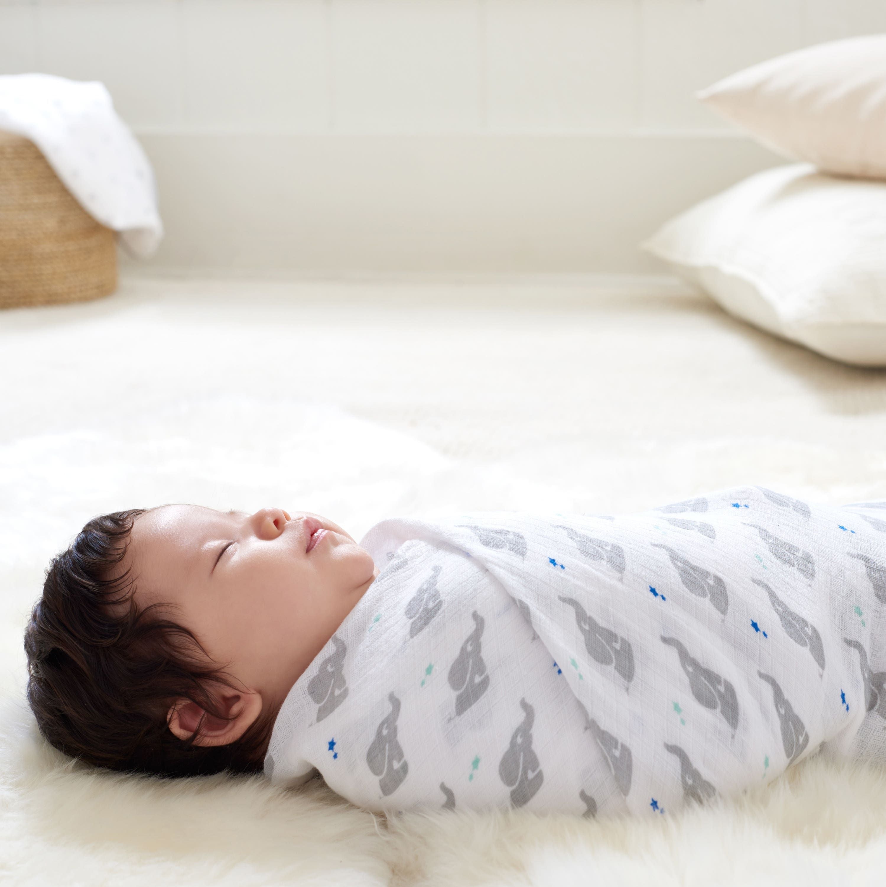 Essentials Cotton Muslin Swaddle Blanket 4 Pack