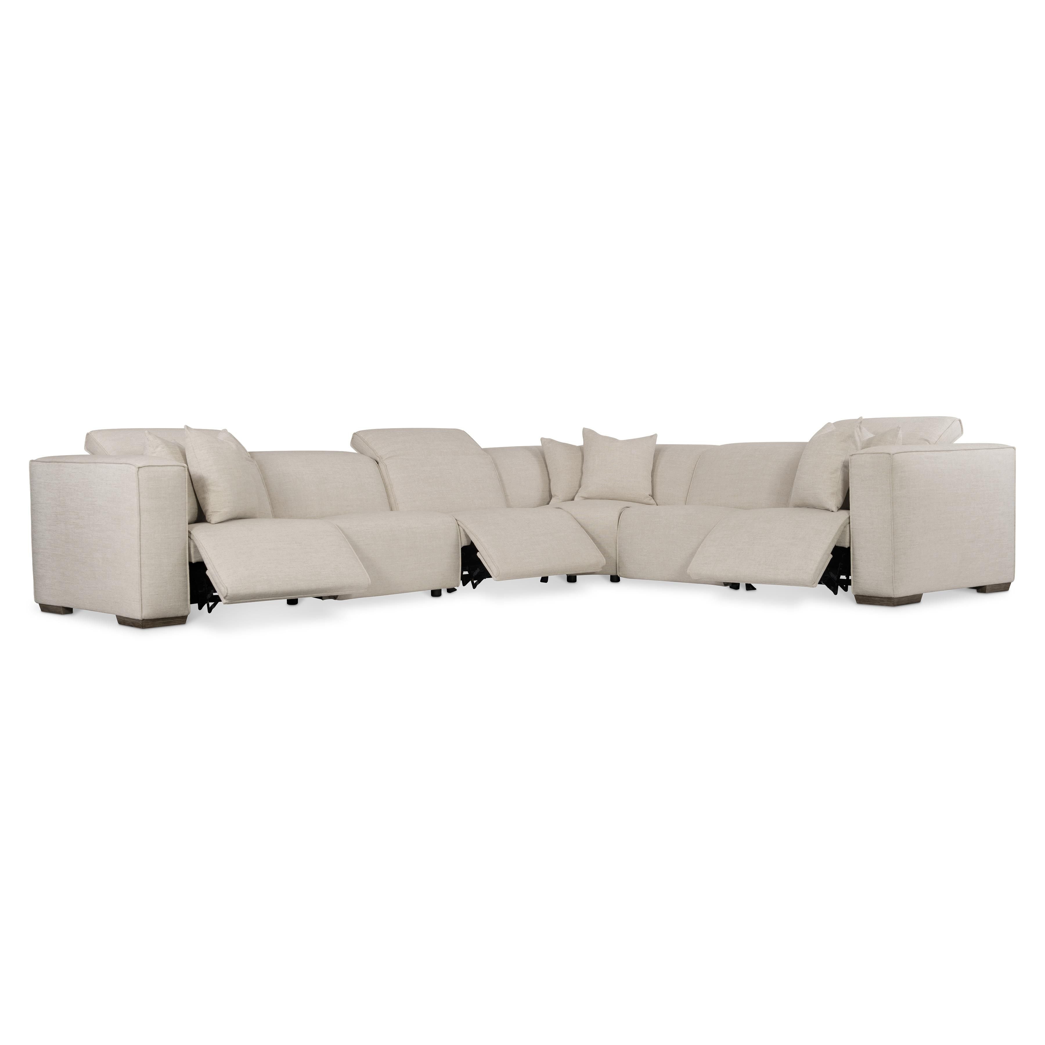 Bernhardt Bliss Fabric Power Motion Sectional
