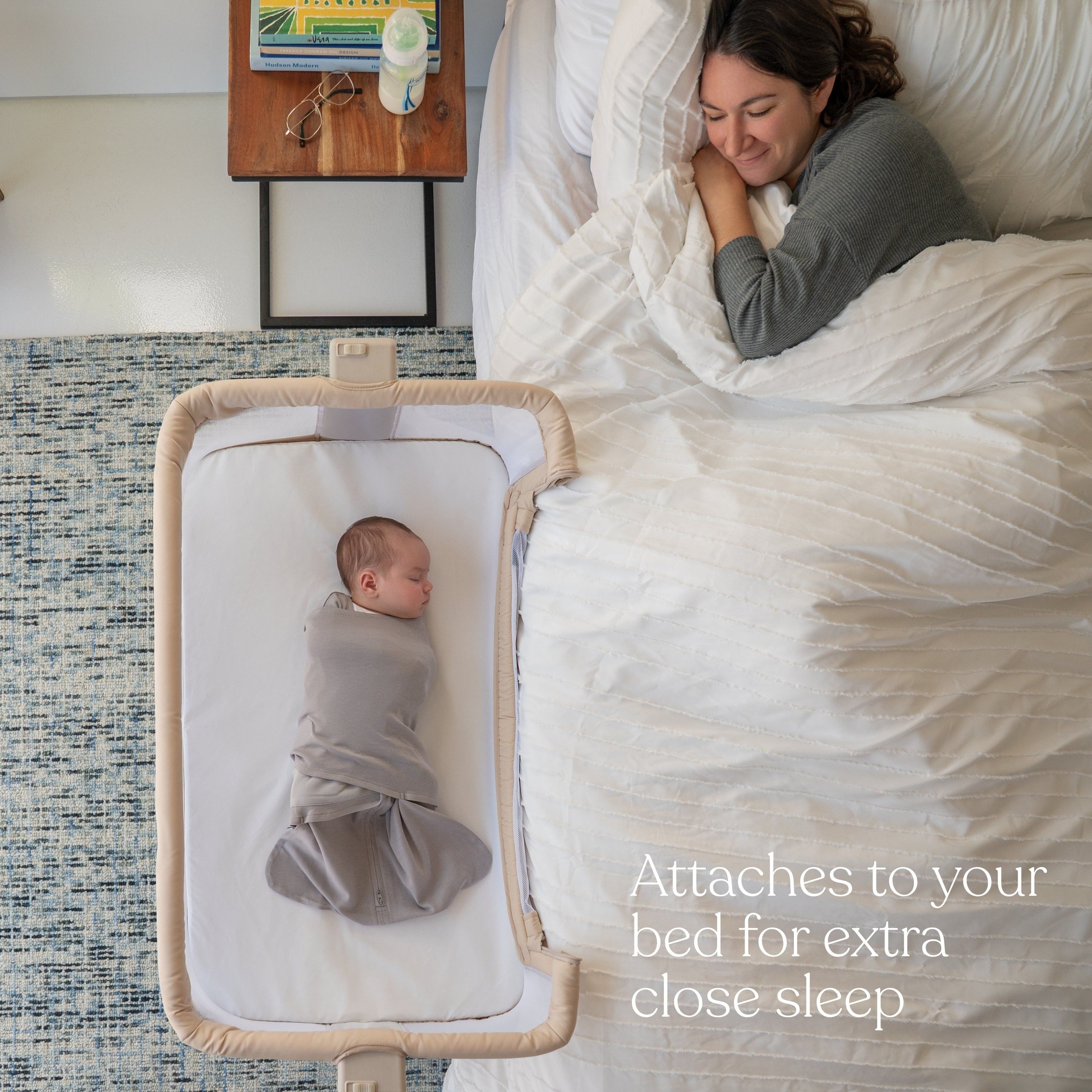 2-in-1 Bedside Bassinet Sleeper
