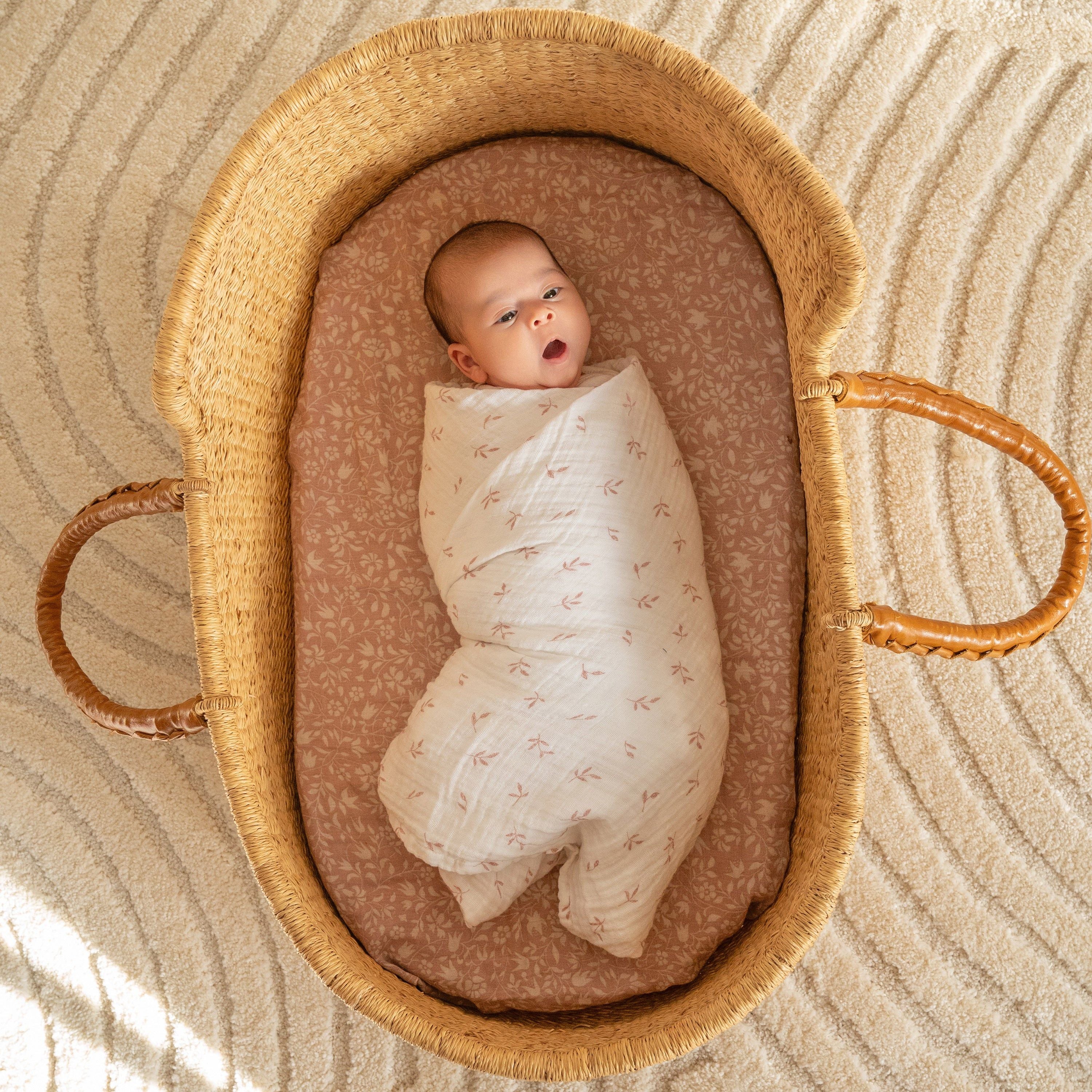 Organic Cotton Muslin Swaddle Blanket 4 Pack