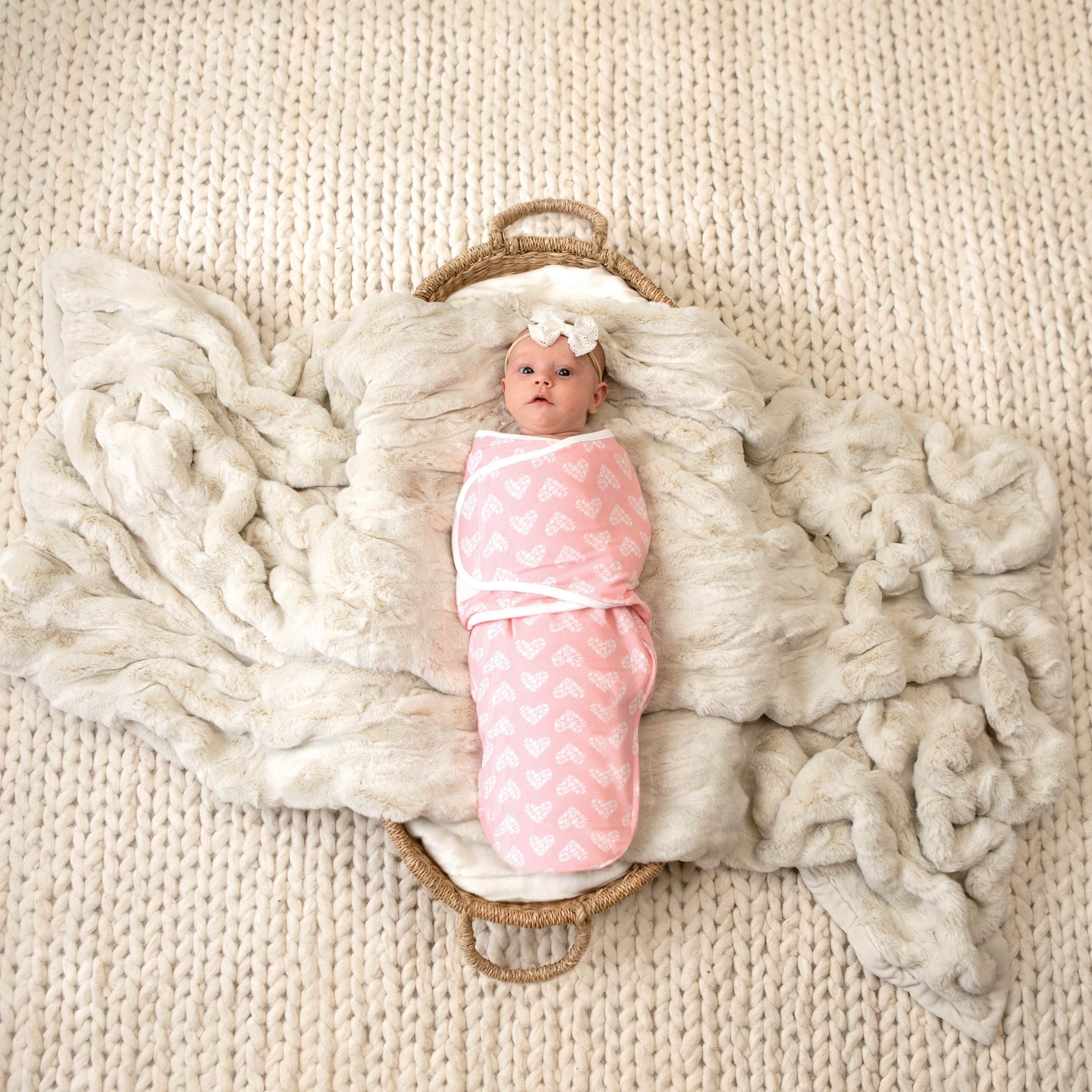 Essentials Easy Swaddle Wrap Quick Change 3 Pack Tog 1.0