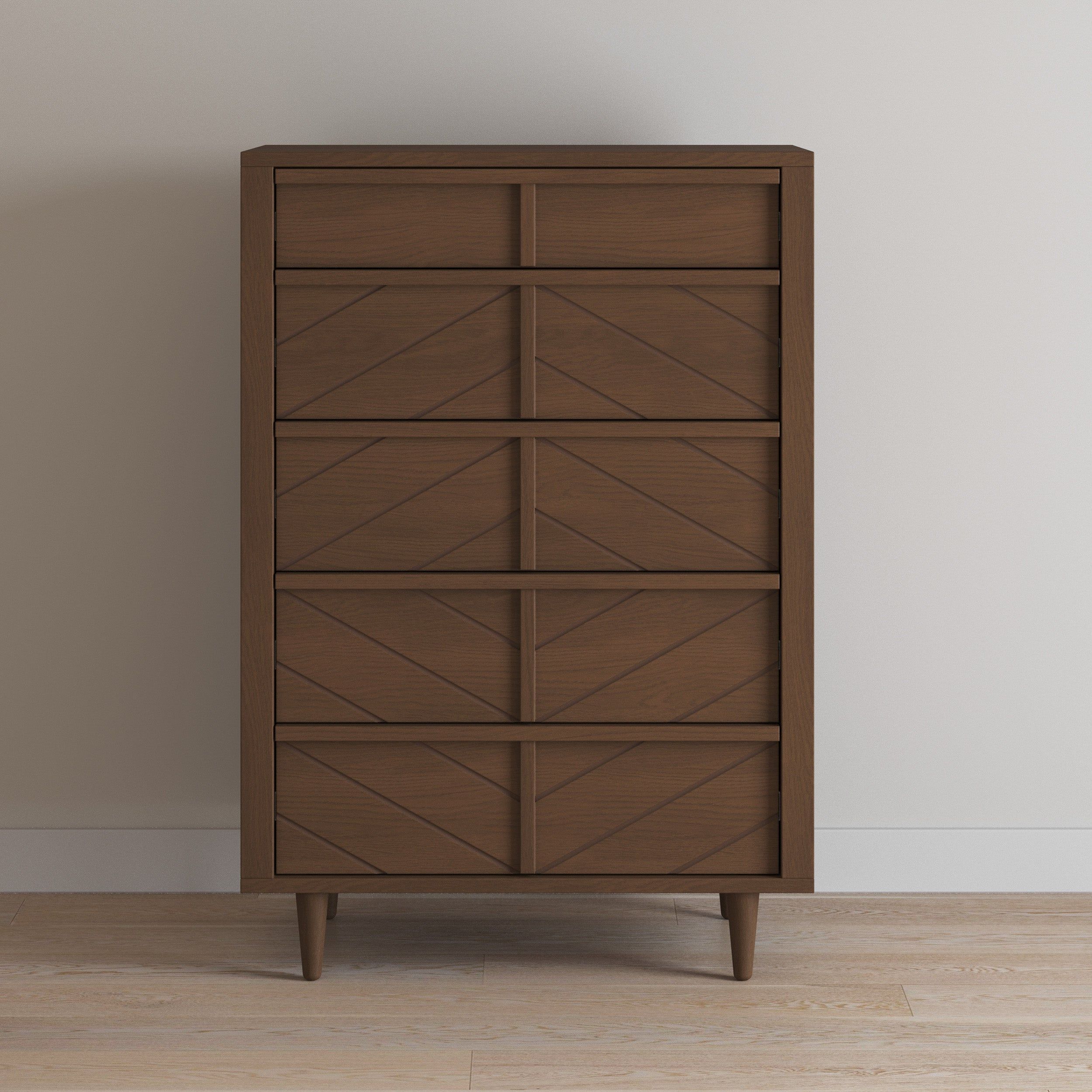 Surrey Hill 5 Drawer Chest, Toasted Chestnut