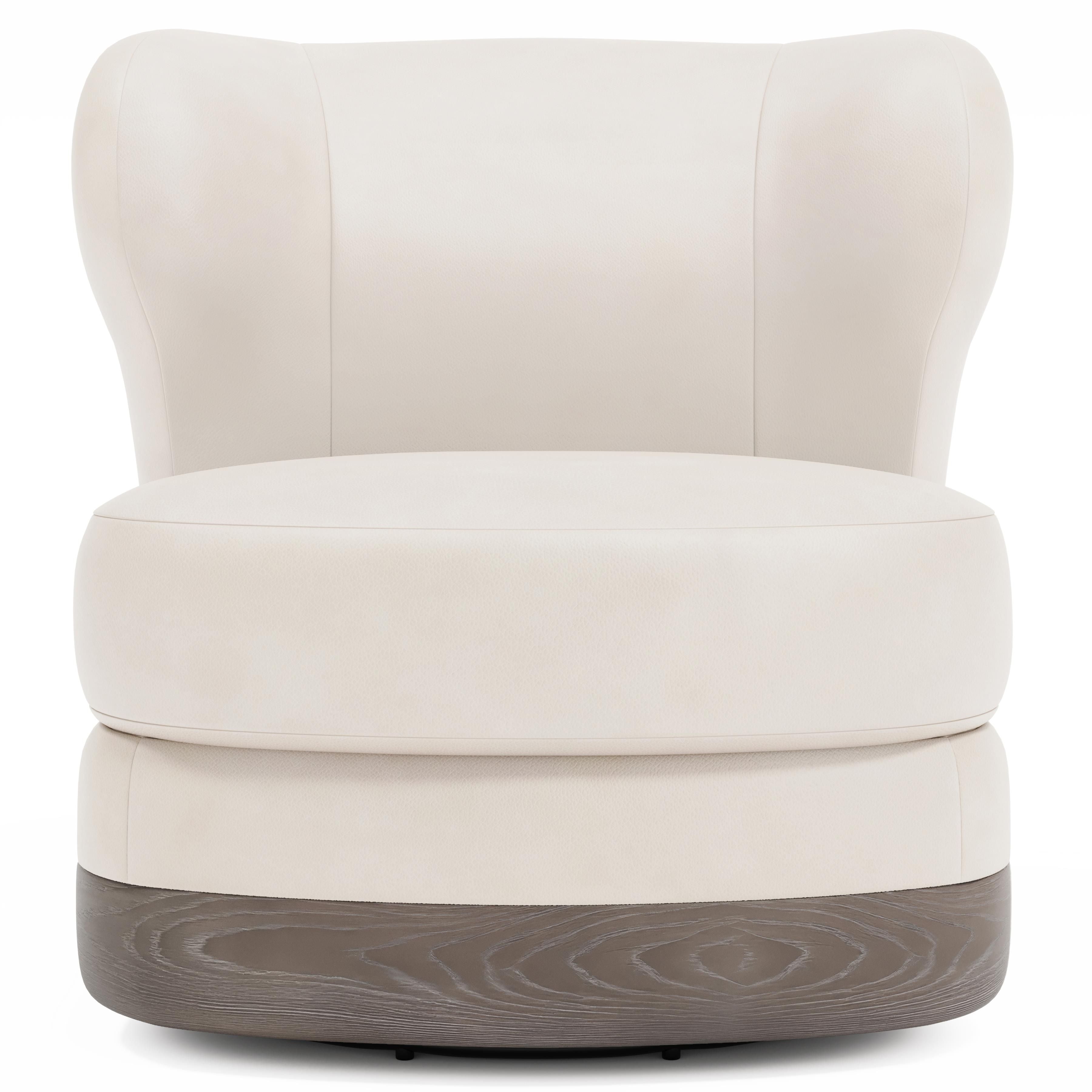 Bernhardt Furniture Beck Leather Swivel Chair
