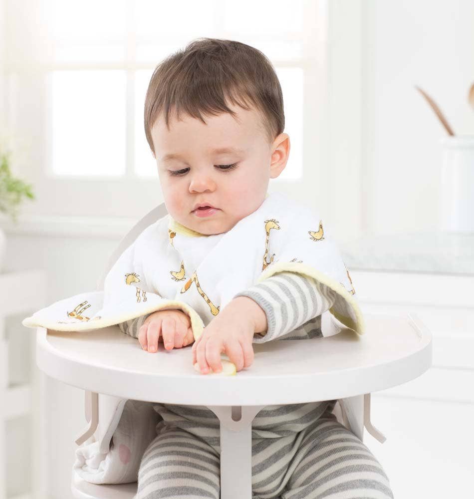 Boutique 100% Cotton Muslin Burpy Bibs 2 Pack