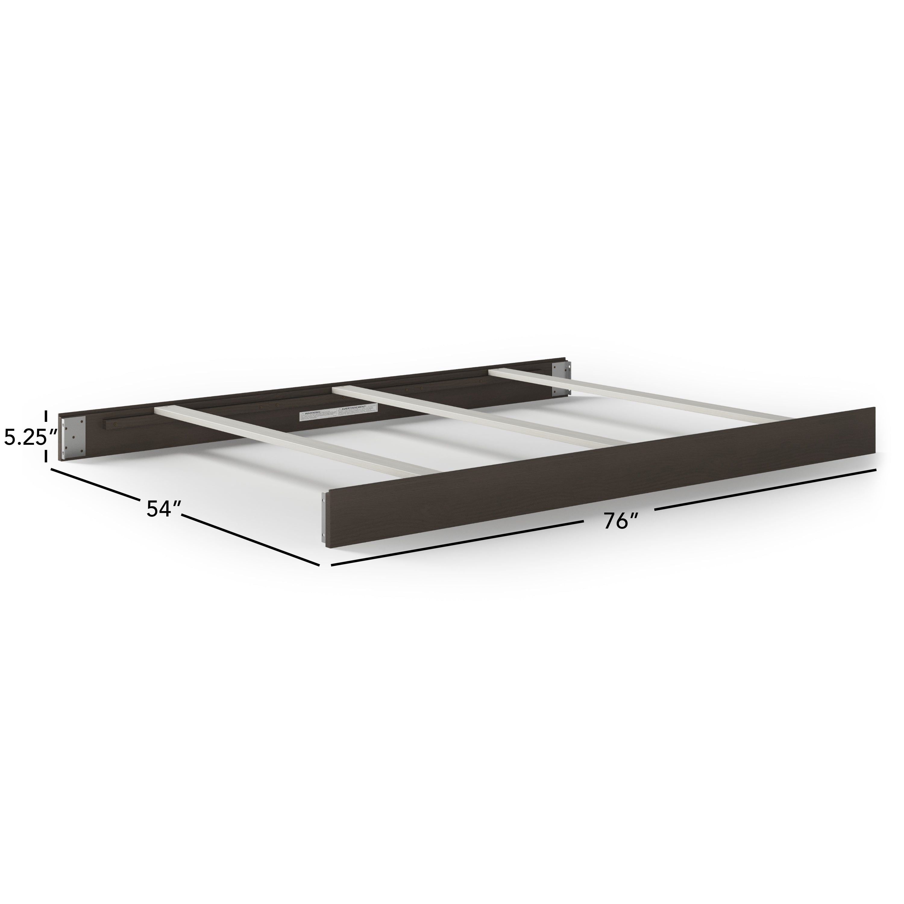 F06401 - Full-Size Bed Rails, Dapper Gray