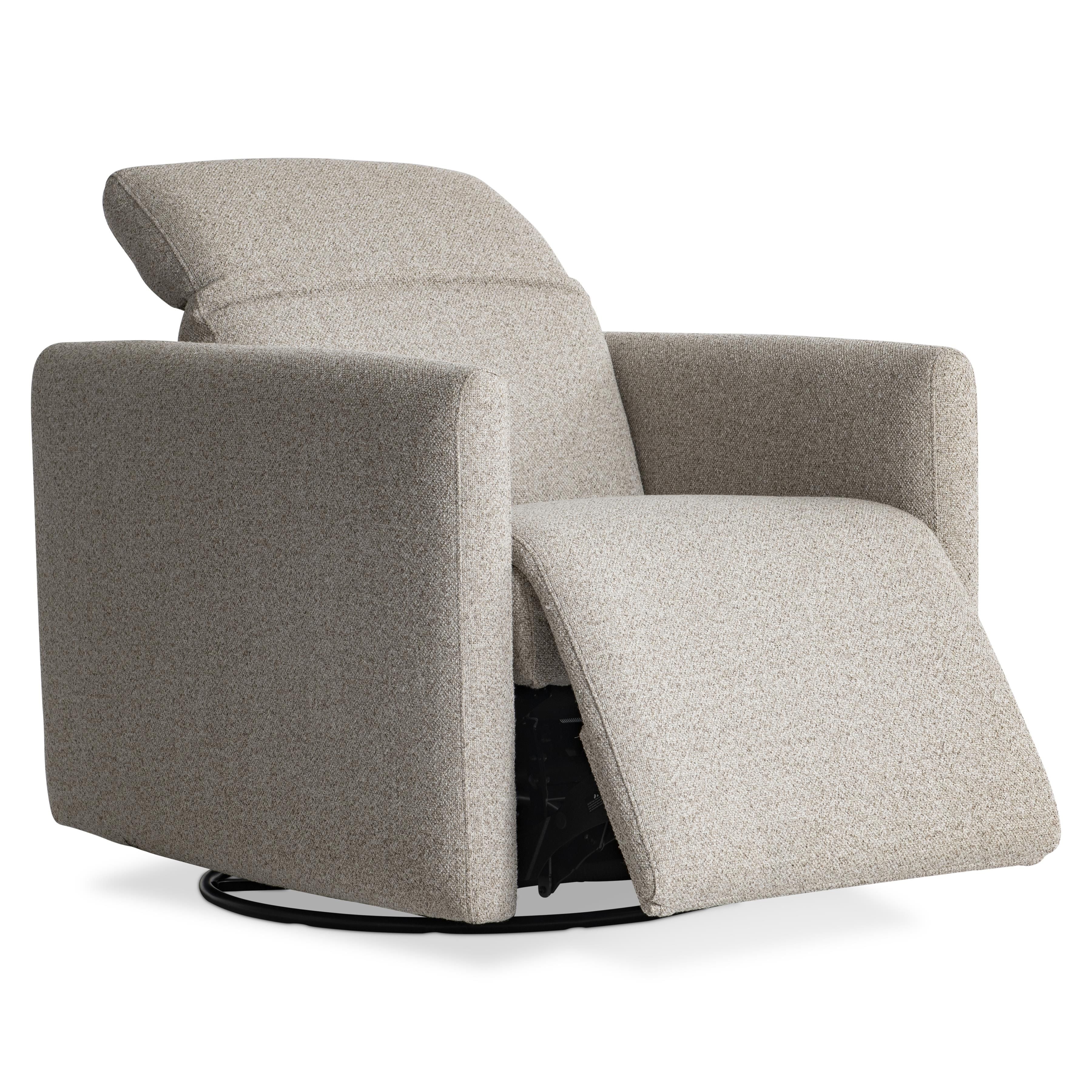 Bernhardt Livvy Fabric Power Motion Swivel Chair