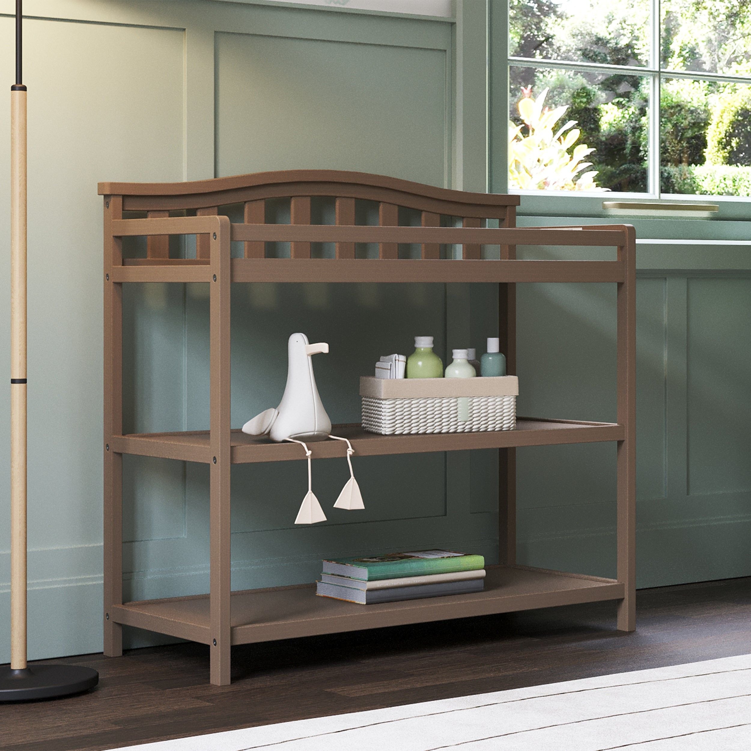 Arch Top Baby Changing Table - Dusty Heather