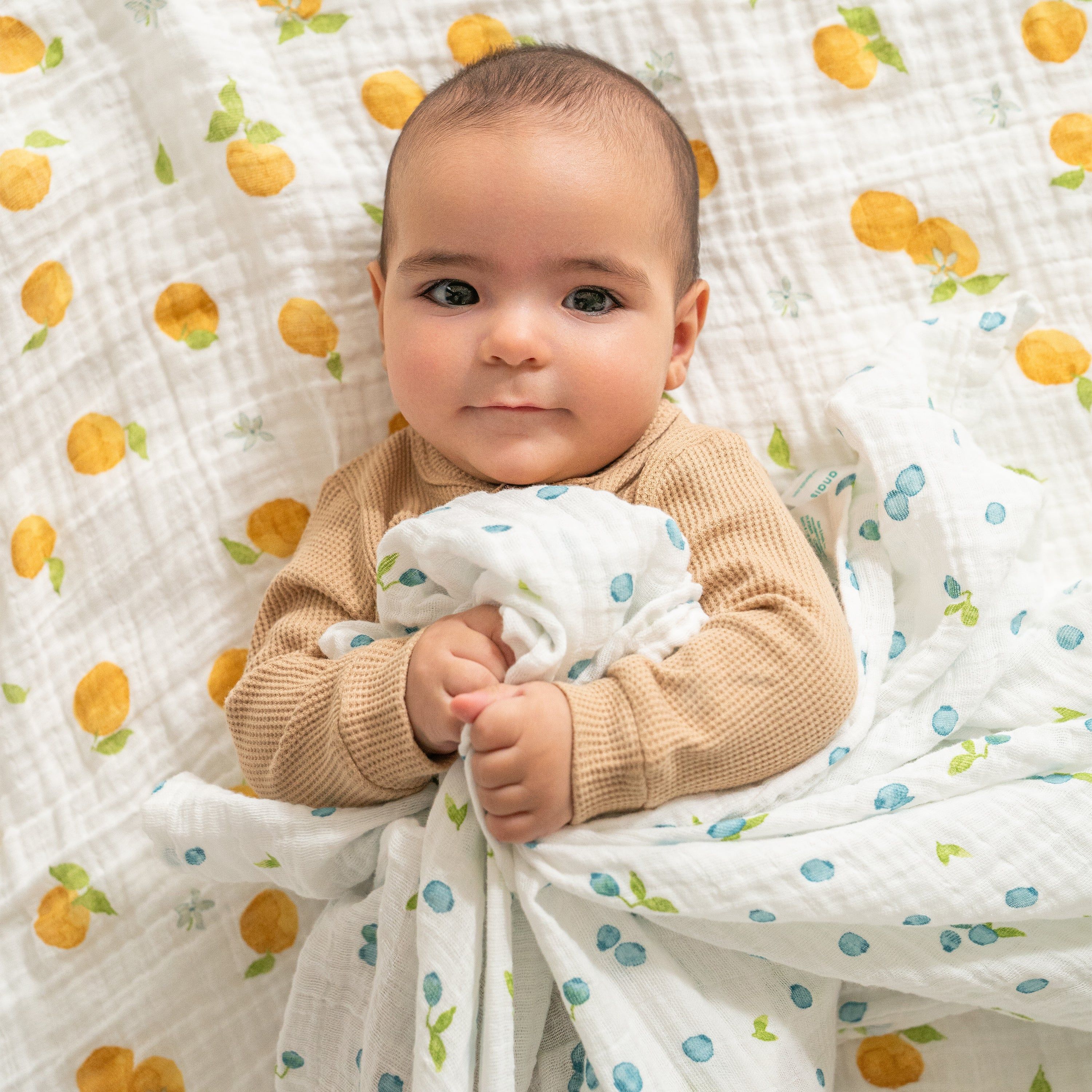 Organic Cotton Muslin Swaddle Blanket 4 Pack