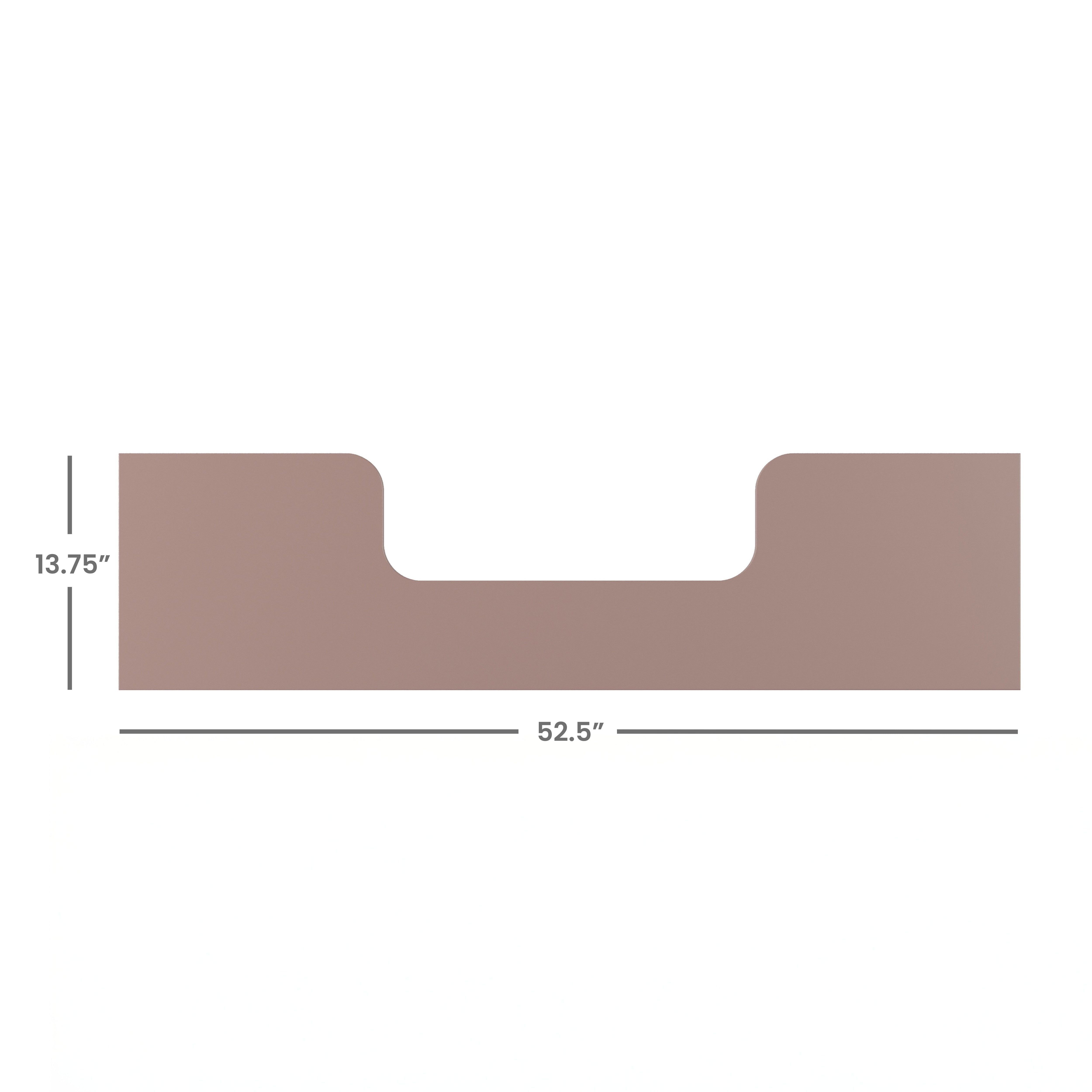 Toddler Guard Rail, Rose/Graphite