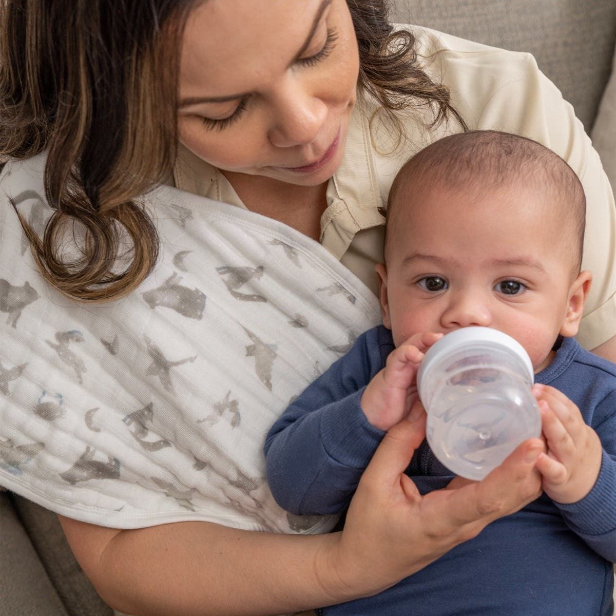 Organic Cotton Muslin Burpy Bibs 2 Pack