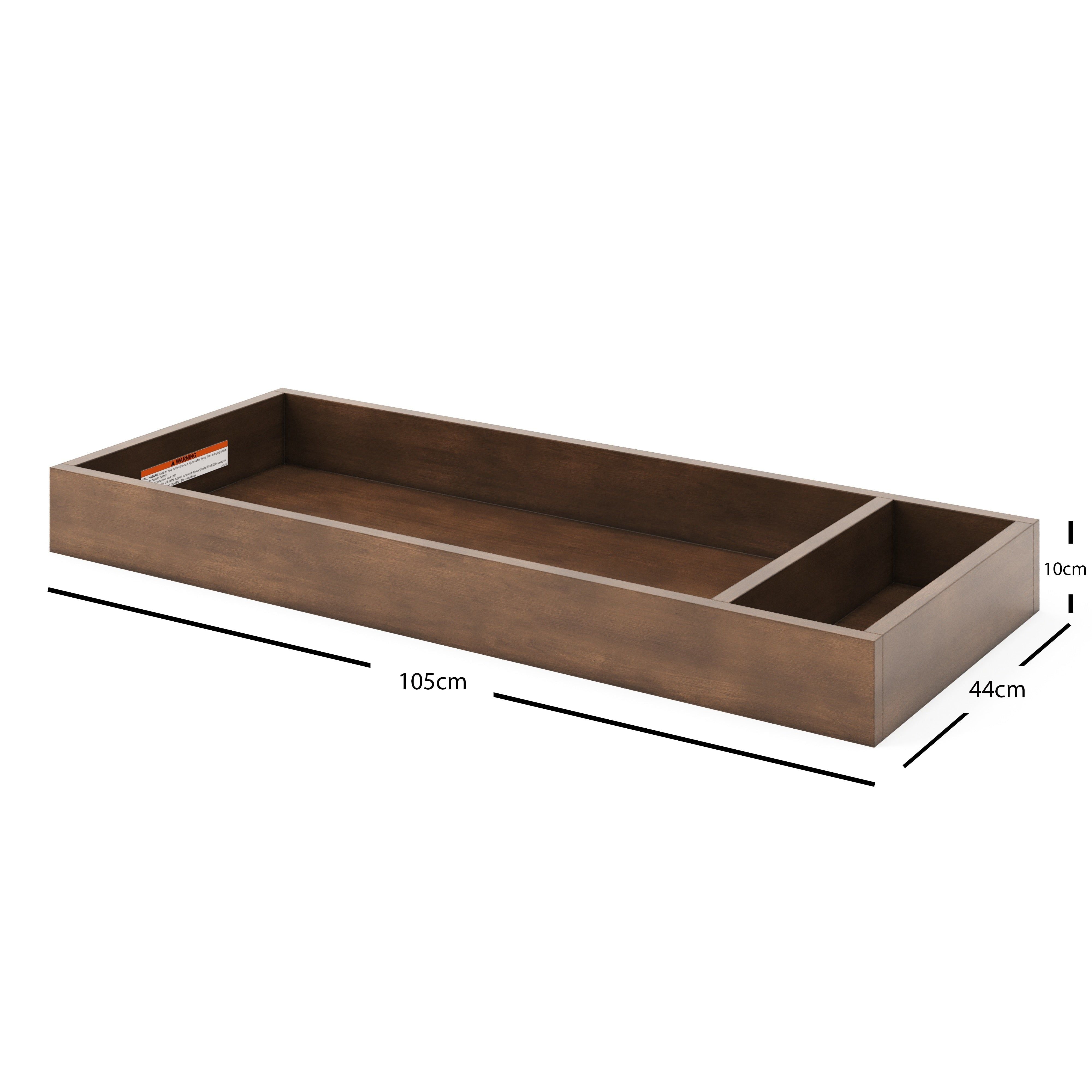 Universal Changing Table Topper For Dresser, Cocoa Bean