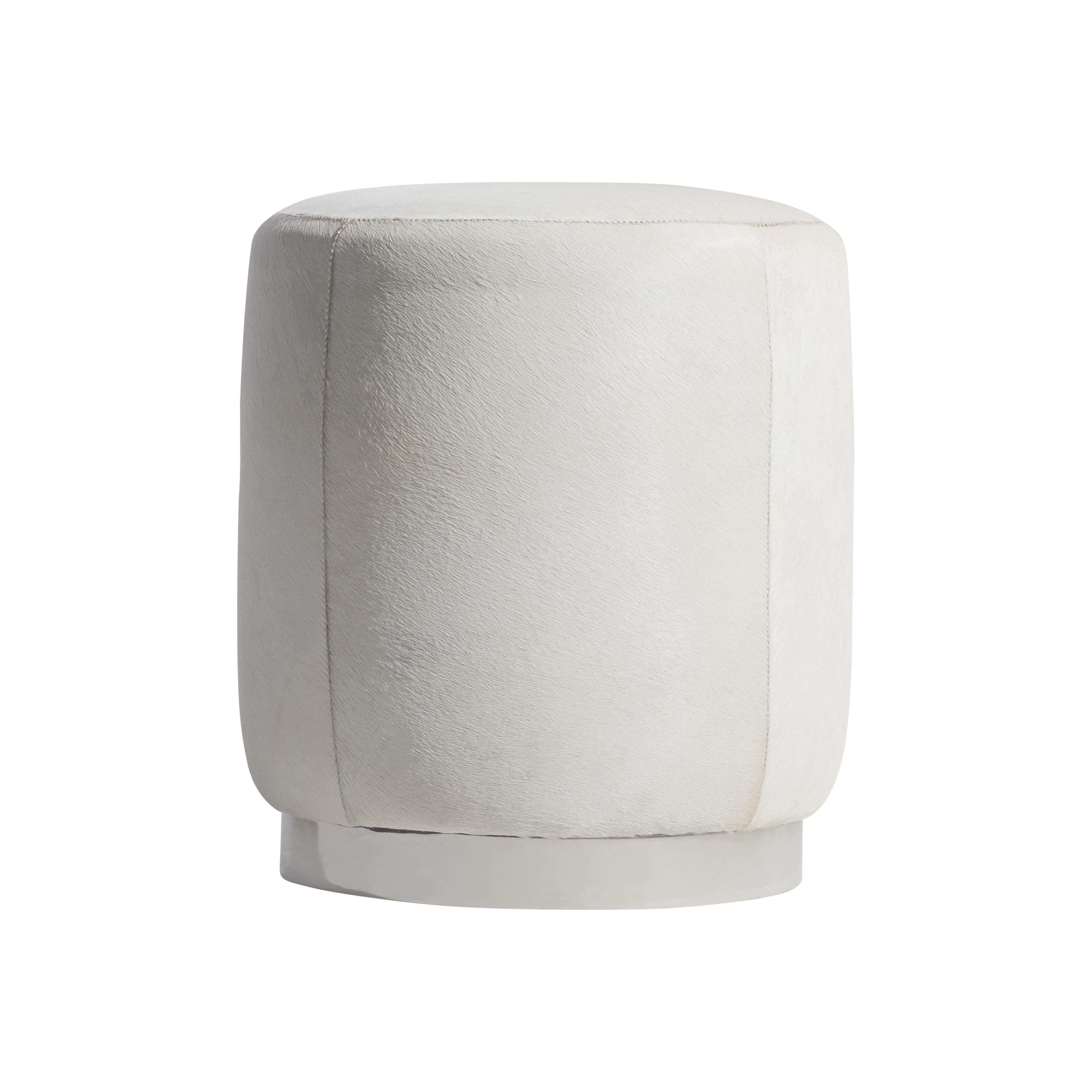 Bernhardt Furniture Ash Leather Ottoman