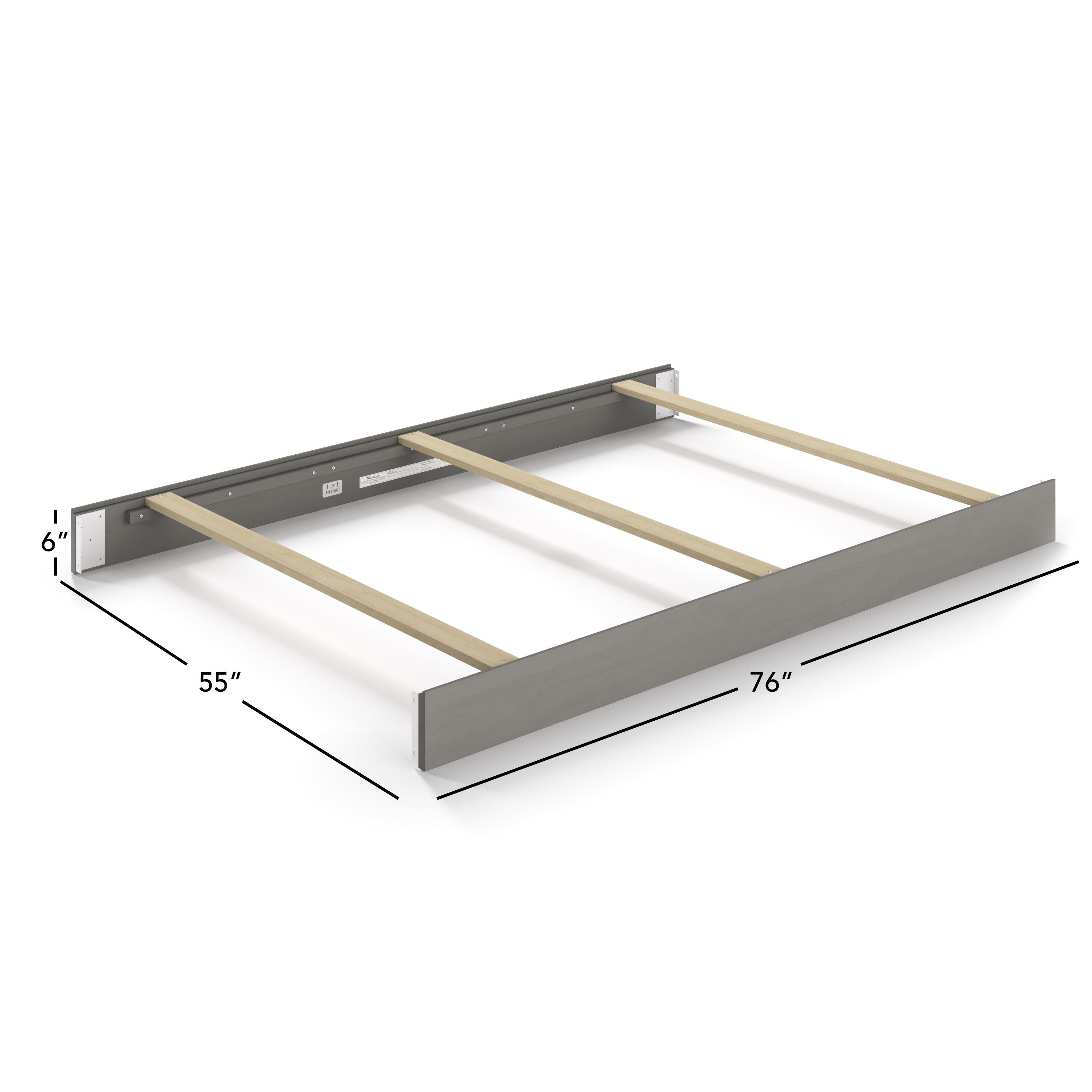 F06424 - Full-Size Bed Rails, Lunar Gray