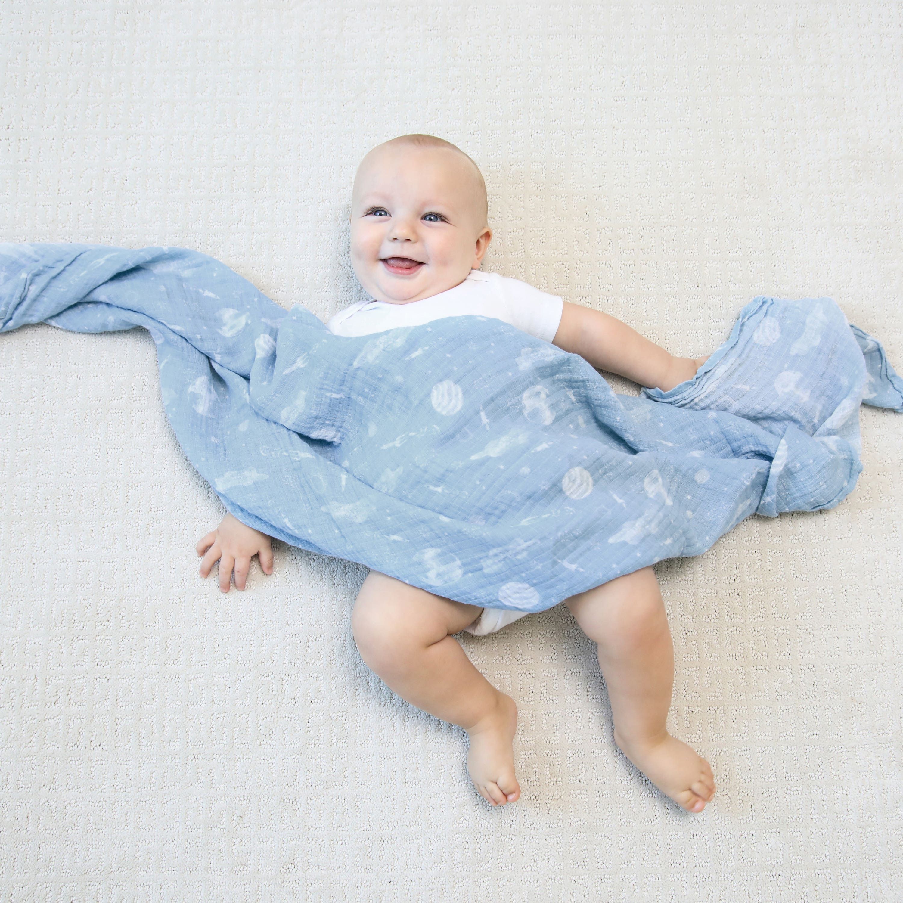 Essentials Cotton Muslin Swaddle Blanket 4 Pack