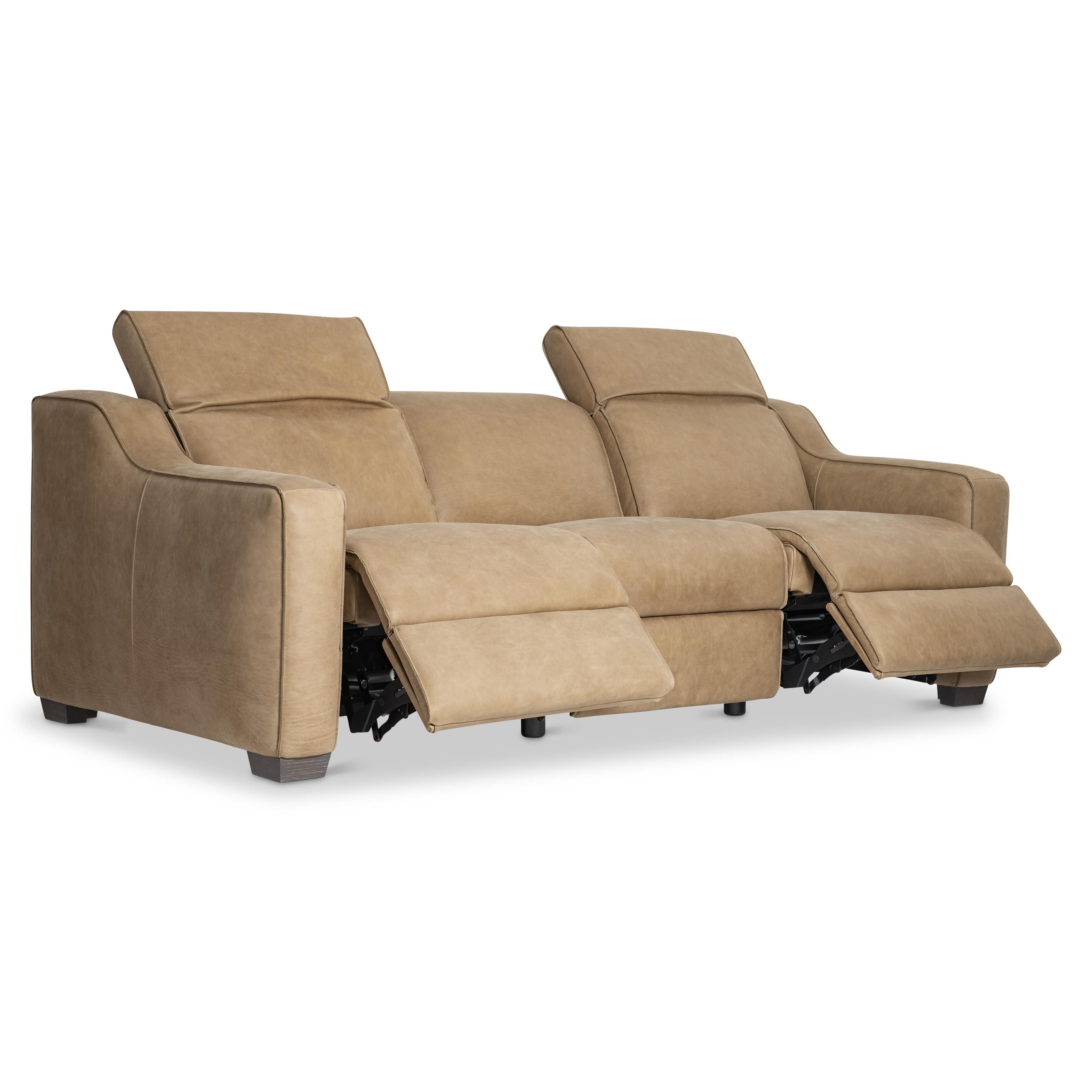 Bernhardt Flynn Leather Power Motion Sofa
