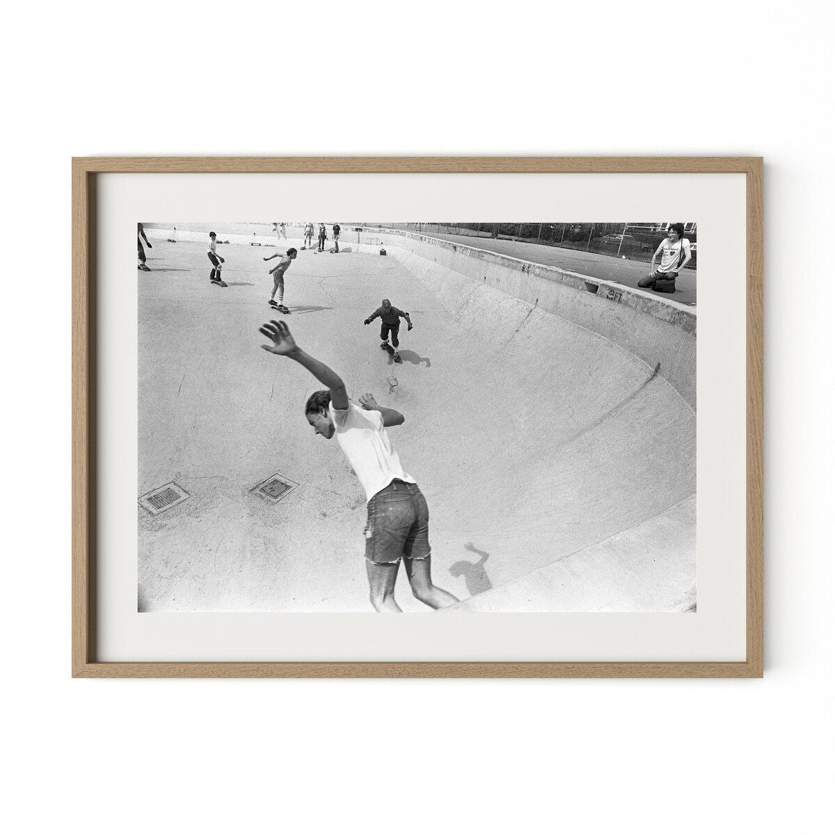 Skateboarding In A Drained Pool I By Barbara Alper