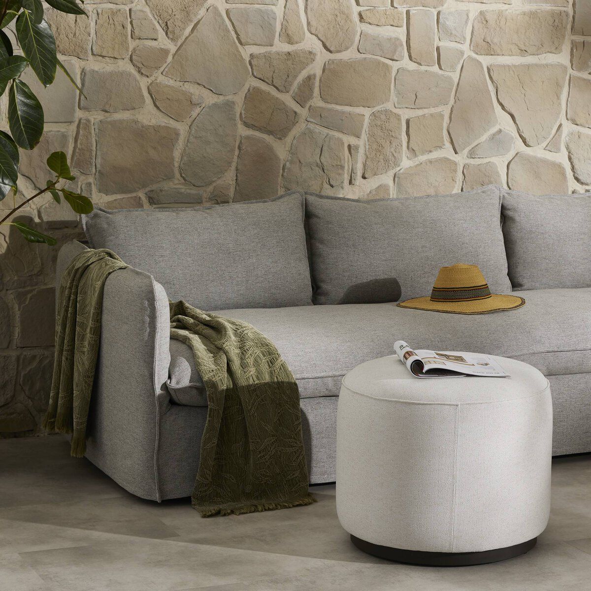 Sinclair Outdoor Ottoman