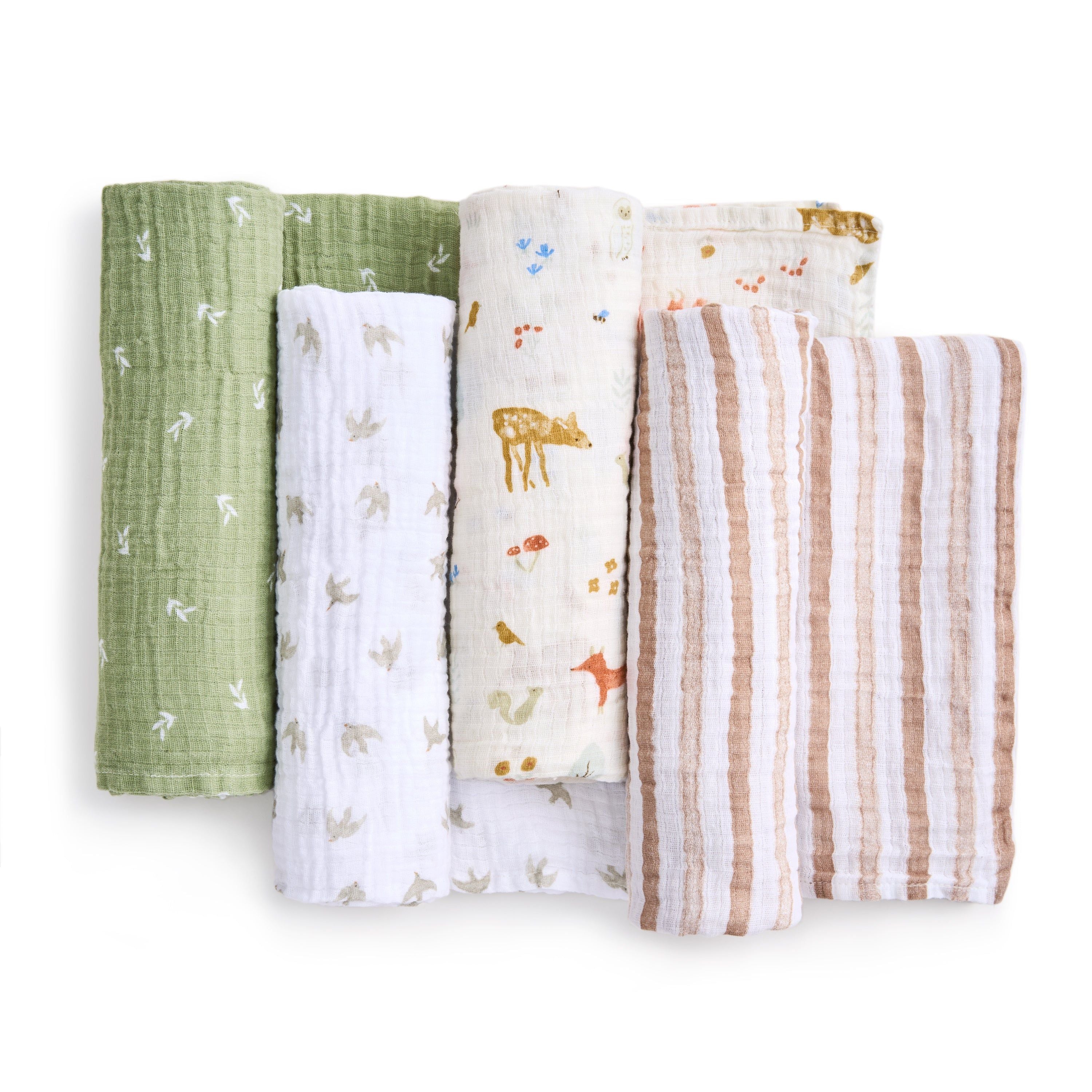 Essentials Cotton Muslin Swaddle Blanket 4 Pack