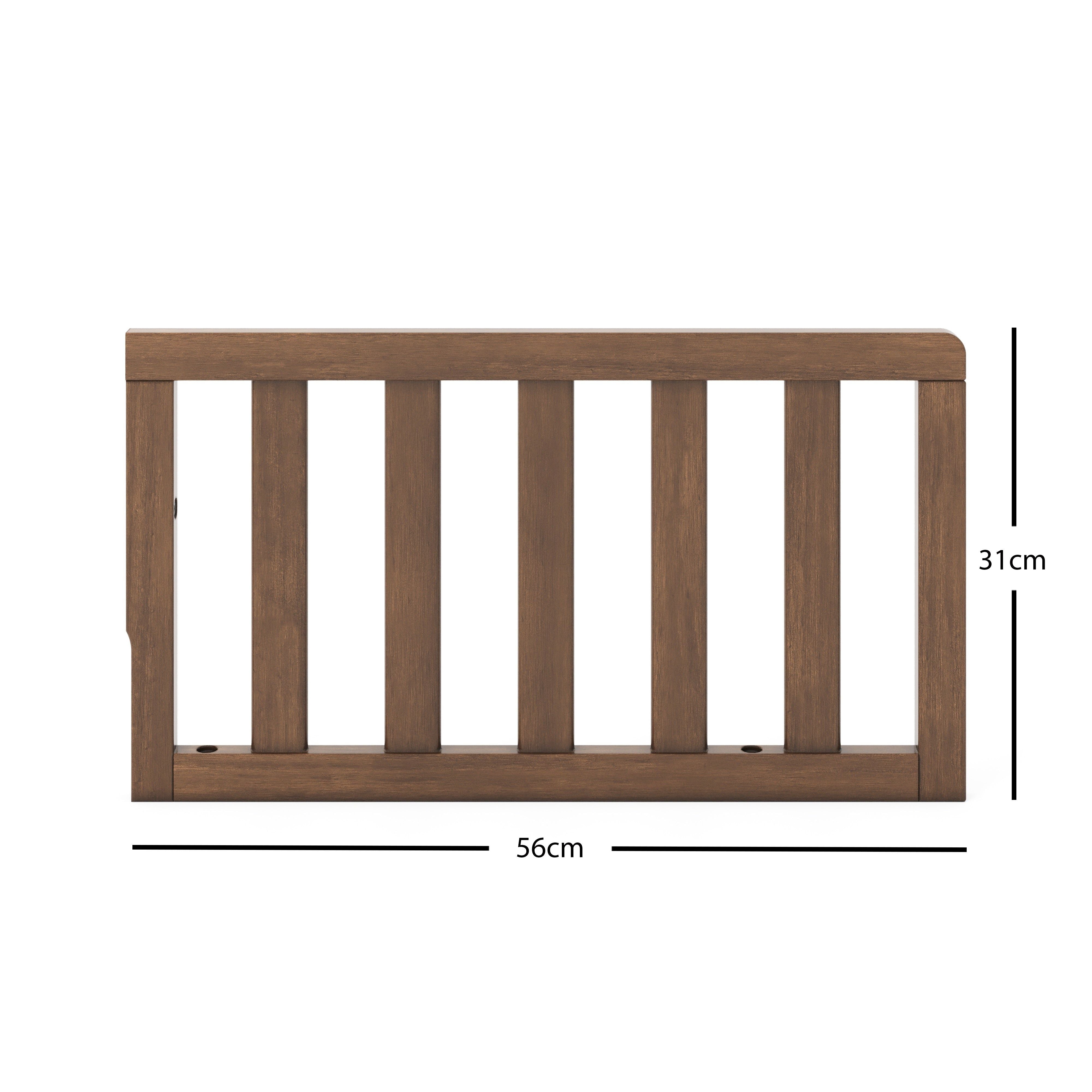 Toddler Guard Rail in Cocoa Bean by Halo Sleep
