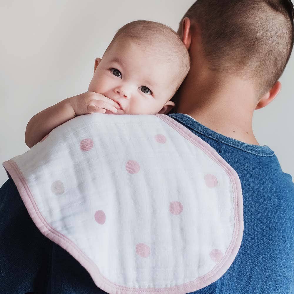 Boutique 100% Cotton Muslin Burpy Bibs 2 Pack