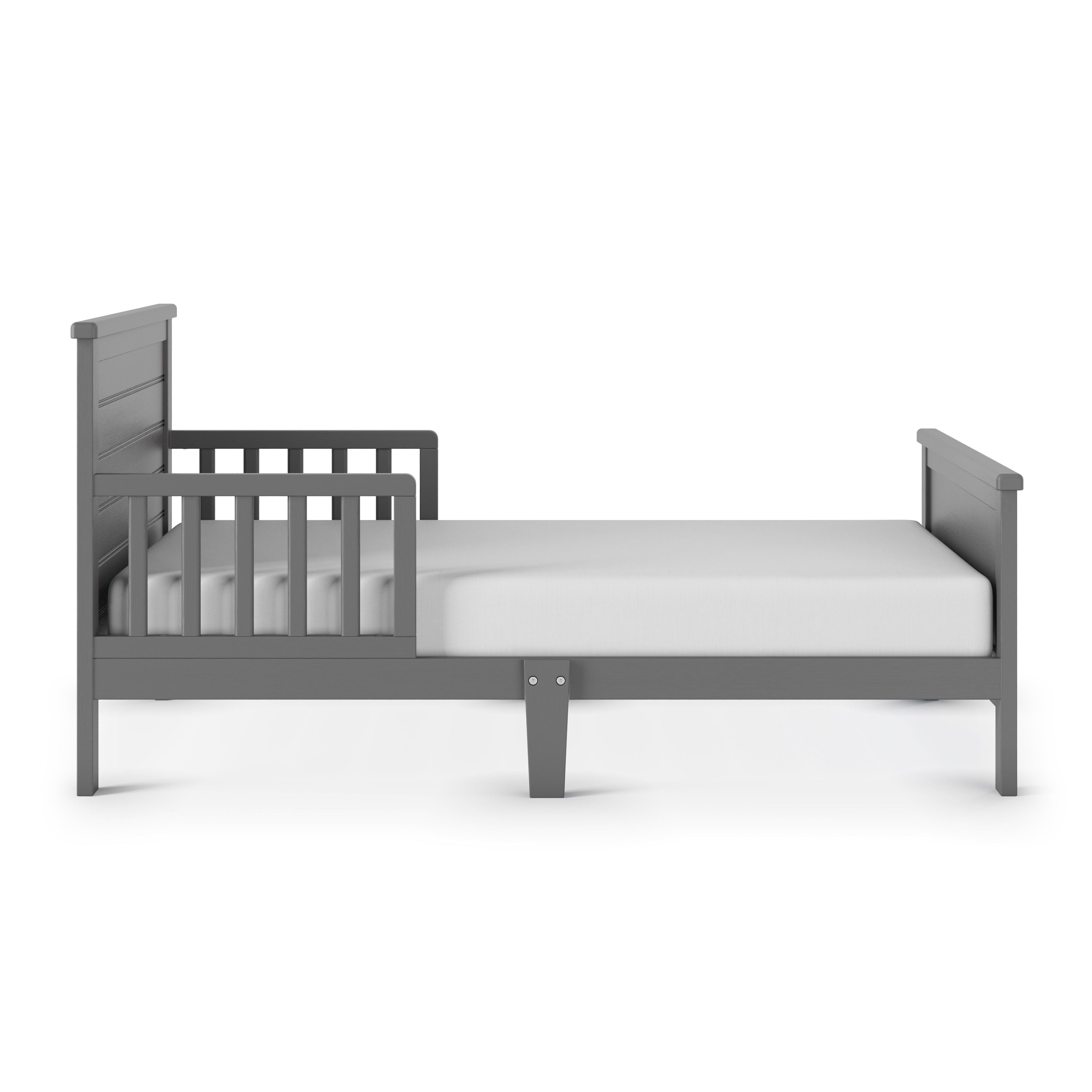 Woodland Toddler Bed, Brushed Pebble