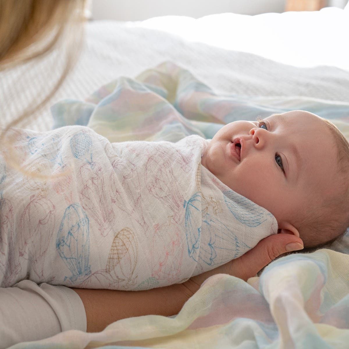 Organic Cotton Muslin Swaddle Blanket 2 Pack
