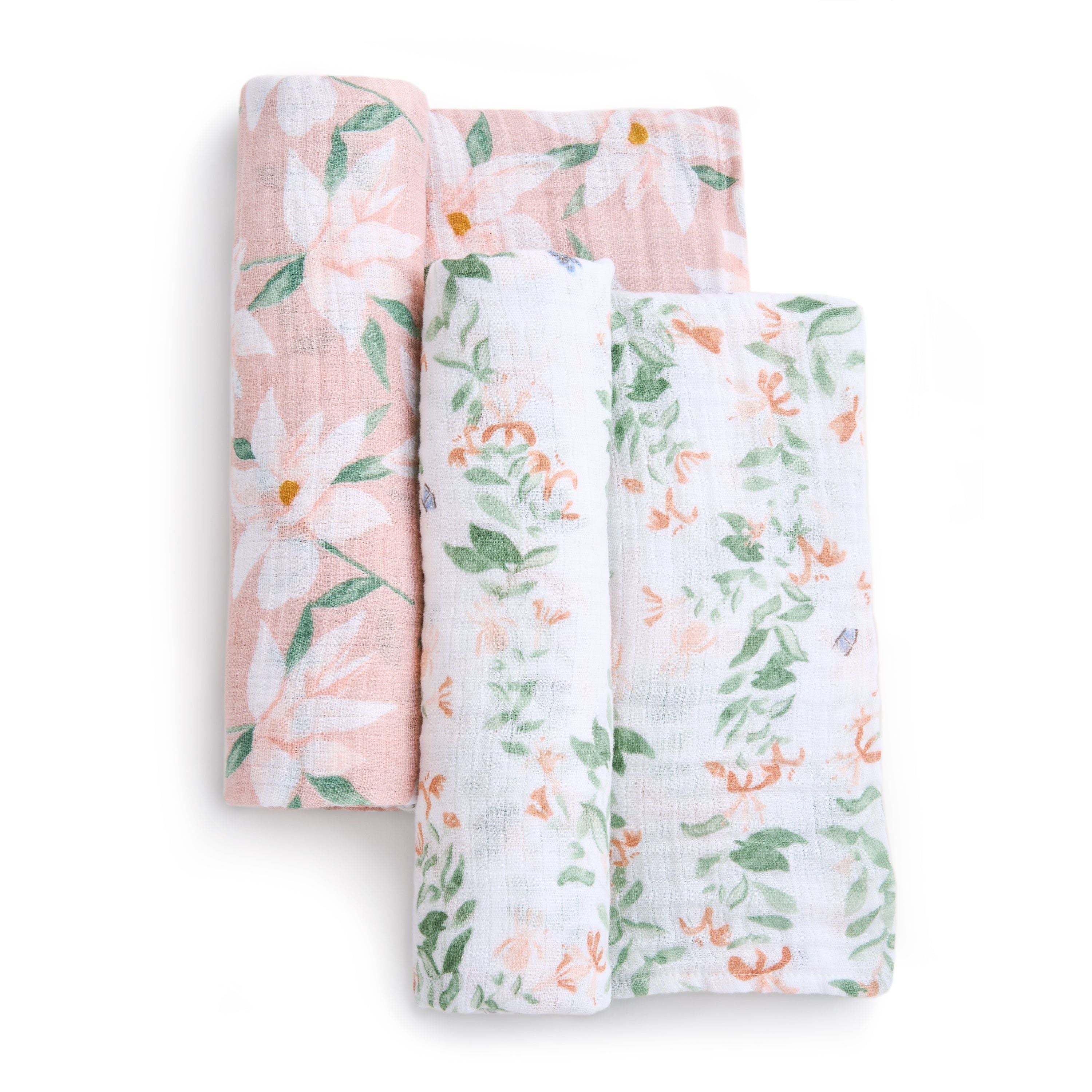 Essentials Cotton Muslin Swaddle Blanket 2 Pack