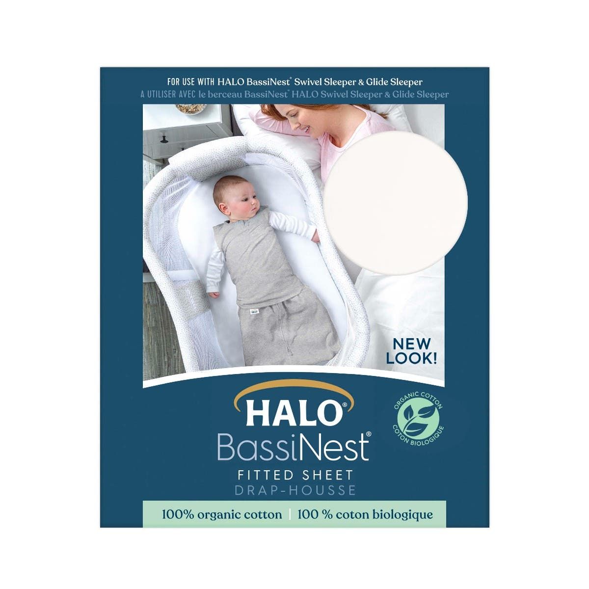 Bassinest® Fitted Sheet 100% Organic Cotton
