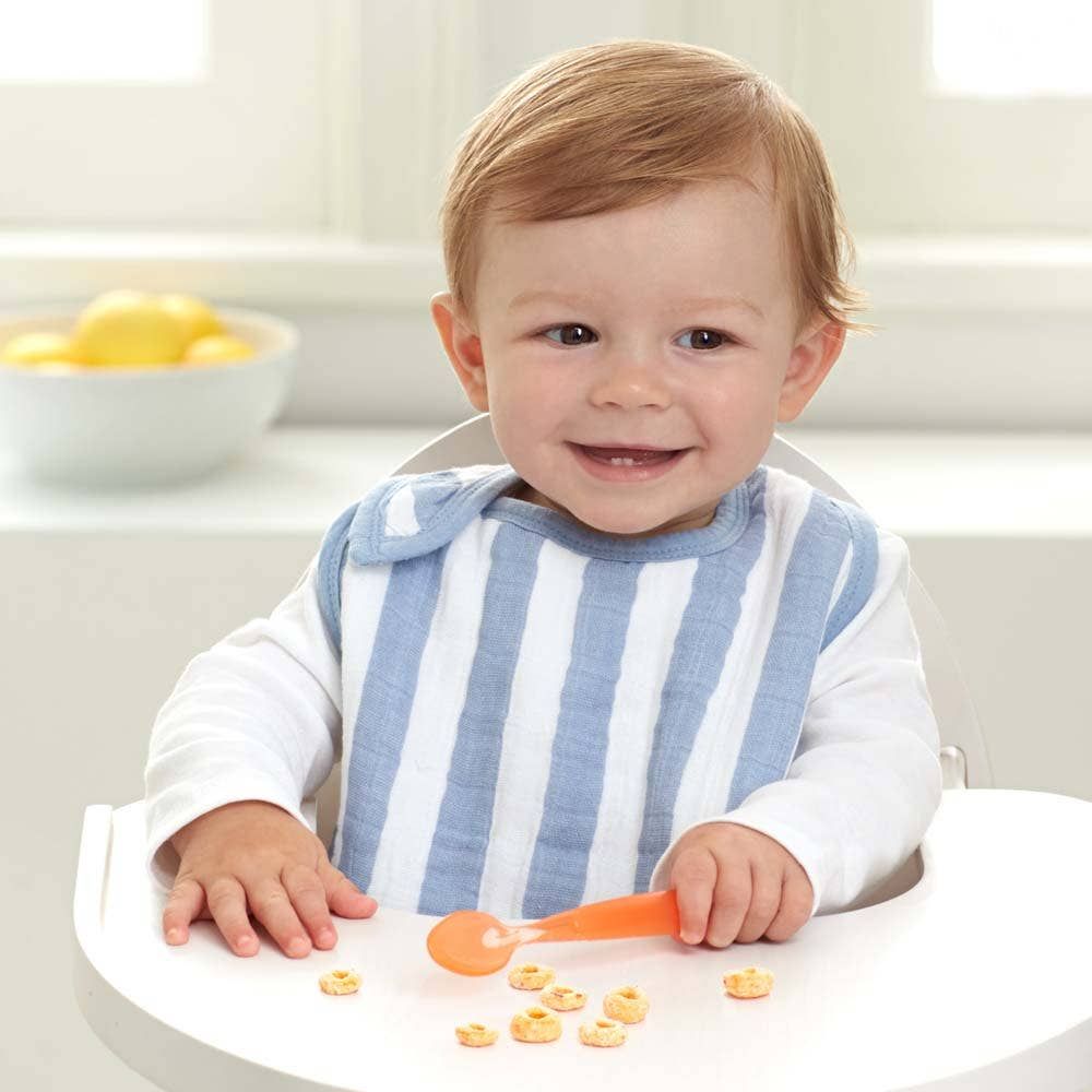 Boutique 100% Cotton Muslin Snap Bibs 3 Pack