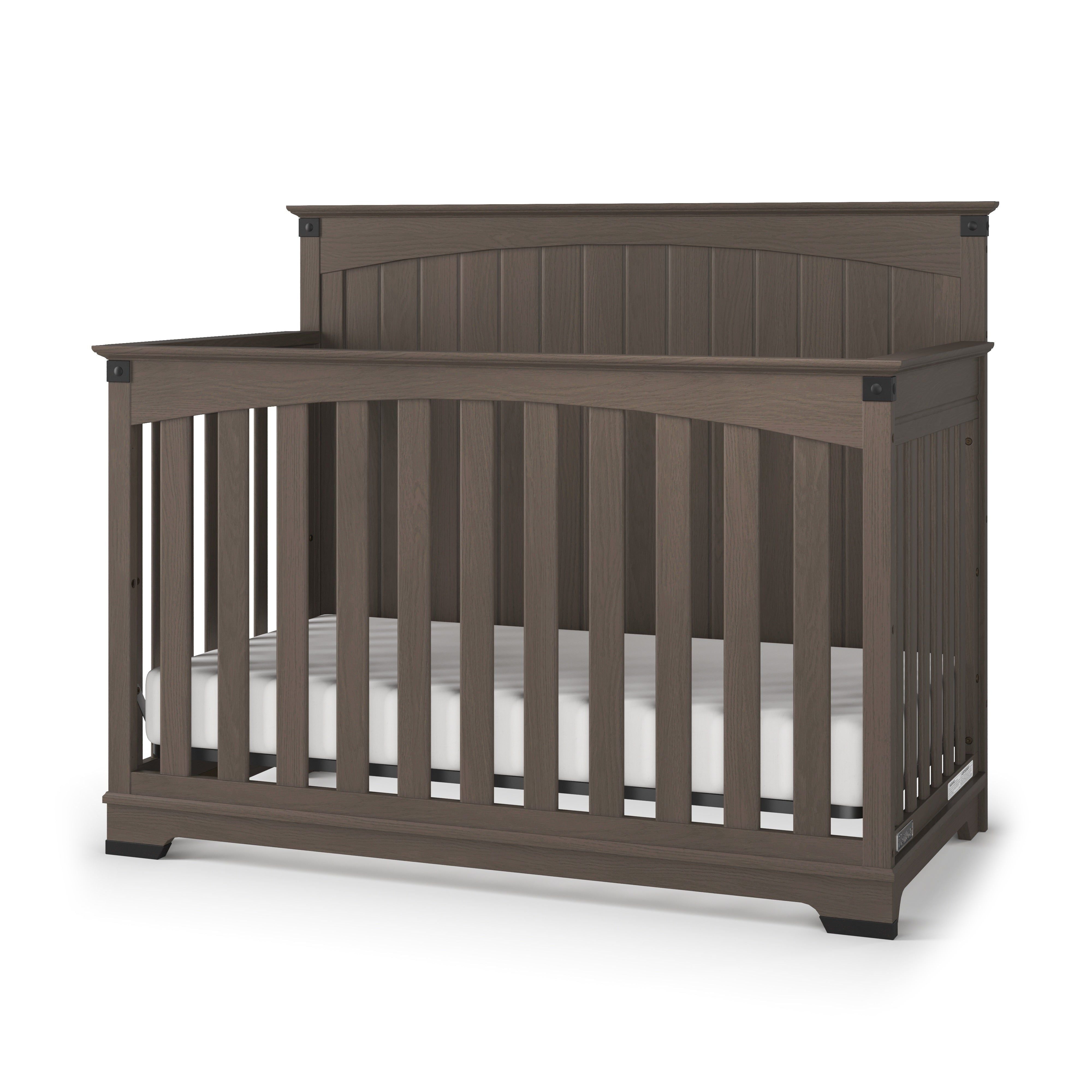 Redmond Full Panel 4-in-1 Convertible Crib, Dapper Gray