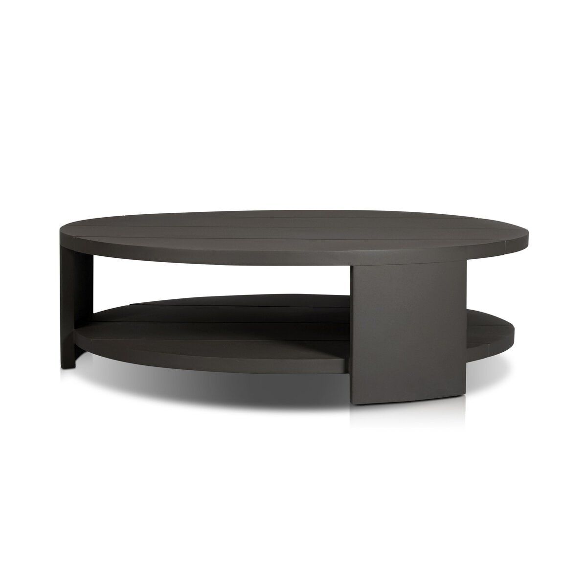 Roca Outdoor Round Metal Coffee Table