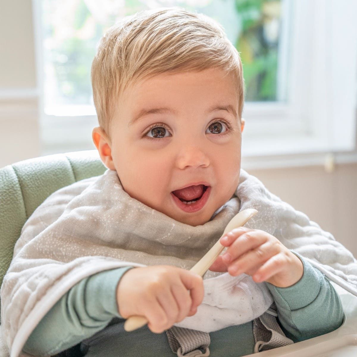Organic Cotton Muslin Burpy Bibs 2 Pack