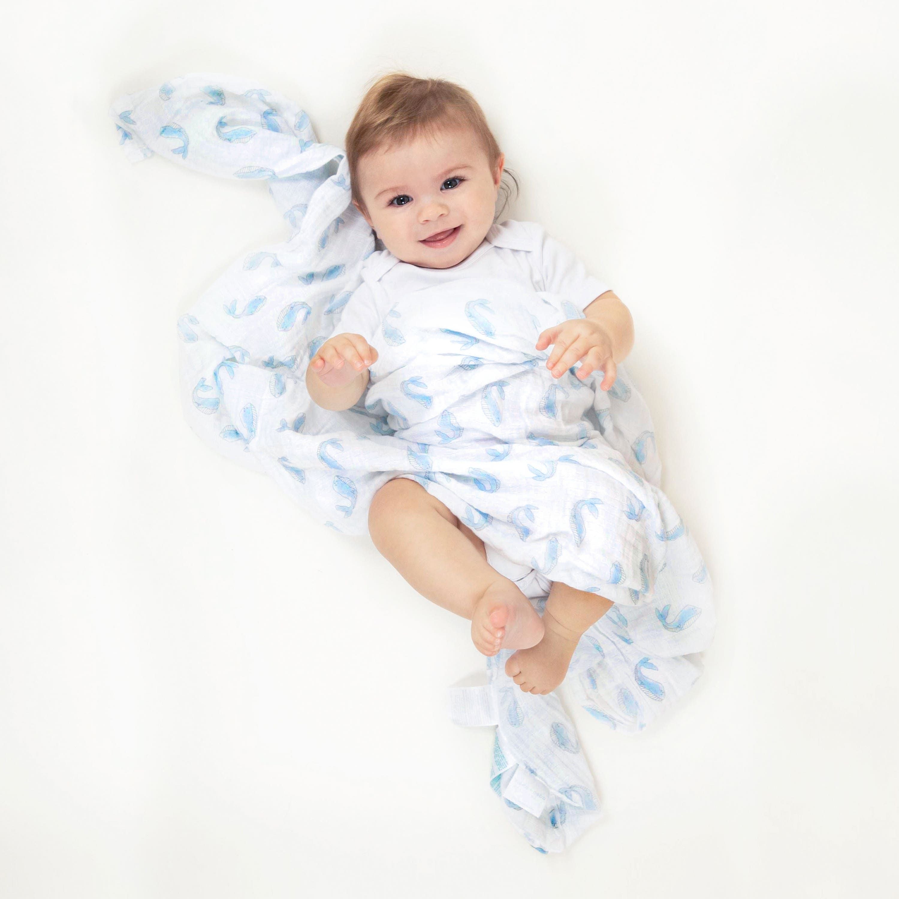 Essentials Cotton Muslin Swaddle Blanket 4 Pack