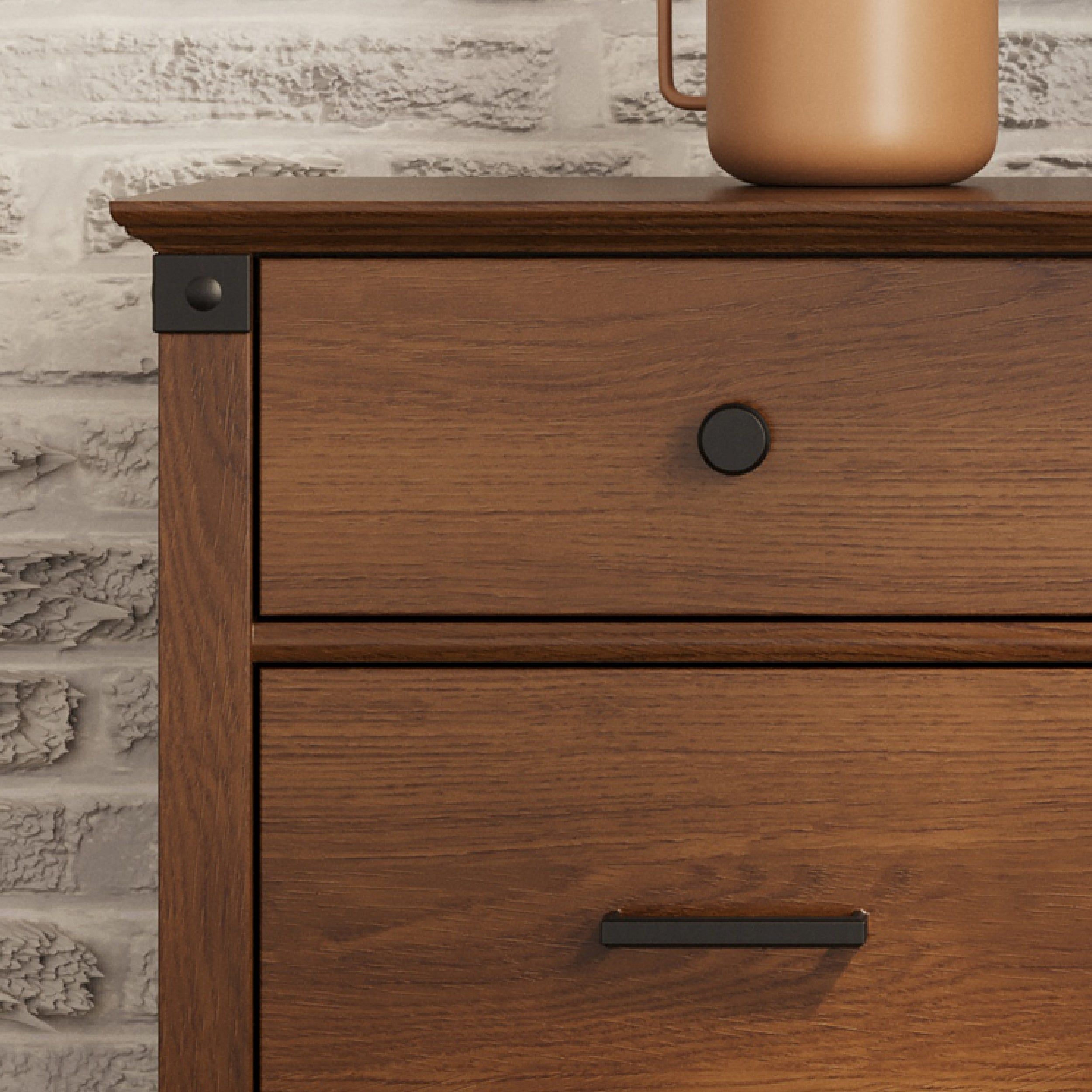 Redmond 3 Drawer Dresser, Coach Cherry