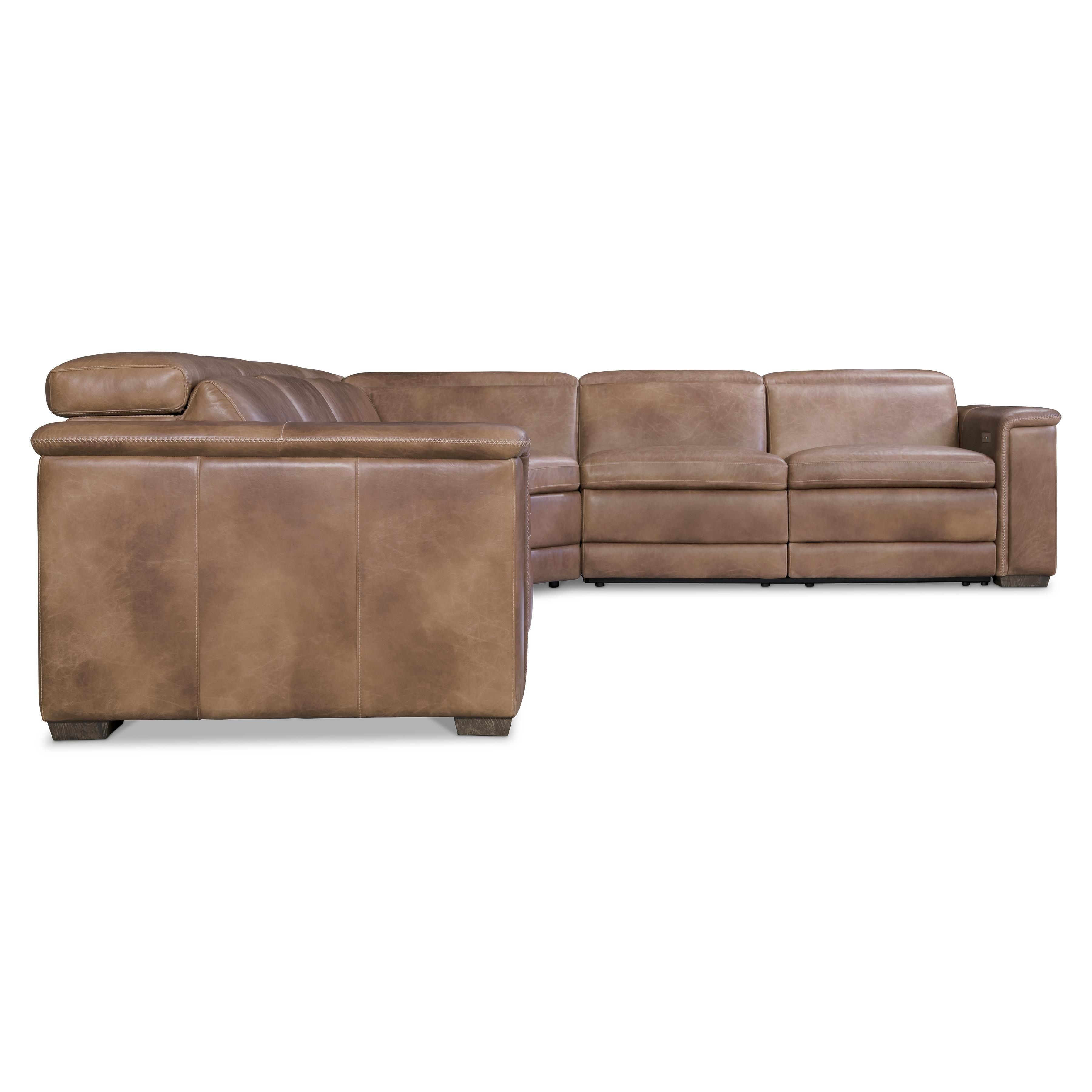 Bernhardt Furniture – Lioni Leather Power Motion Sectional