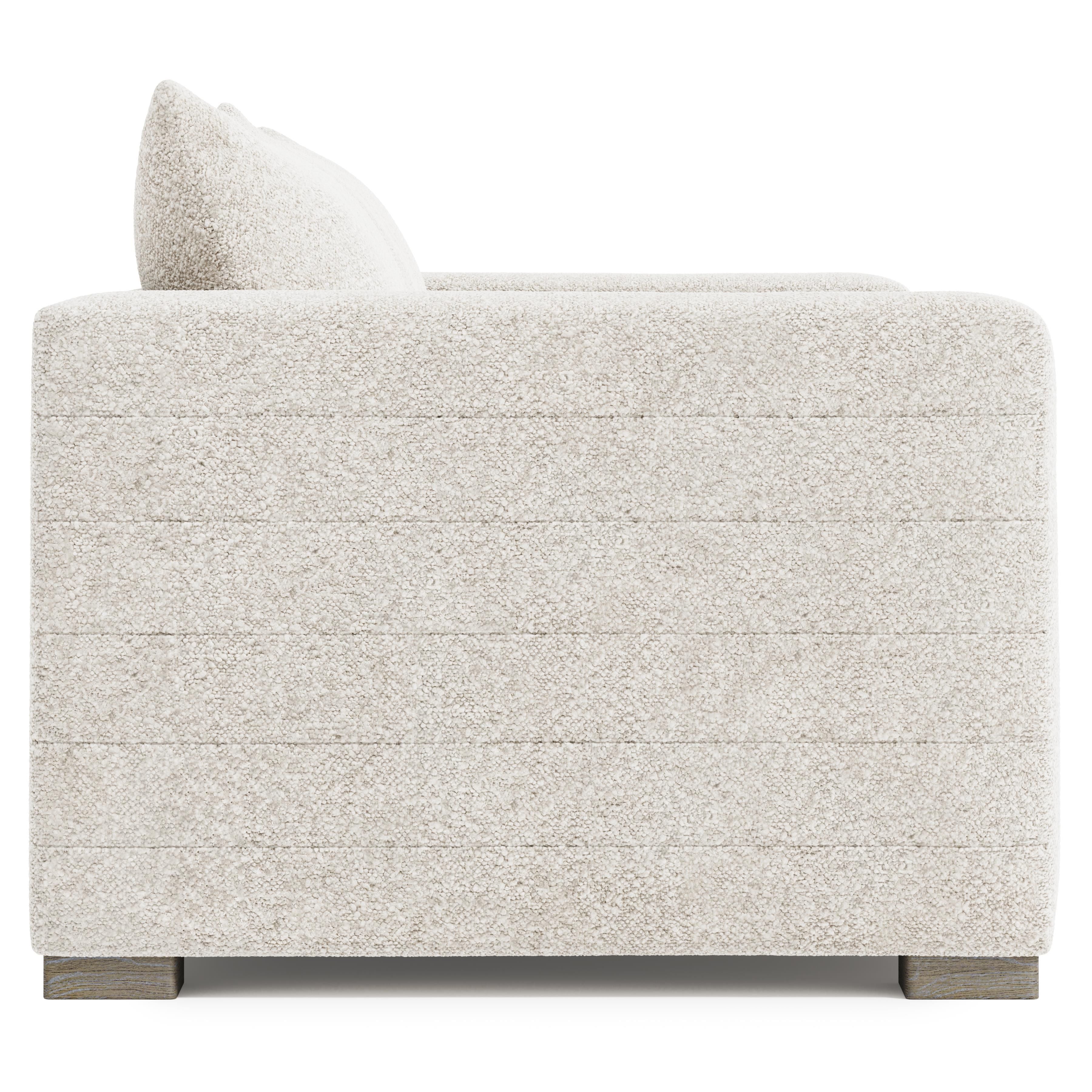 Bernhardt Helena Fabric Sofa Wood Foot