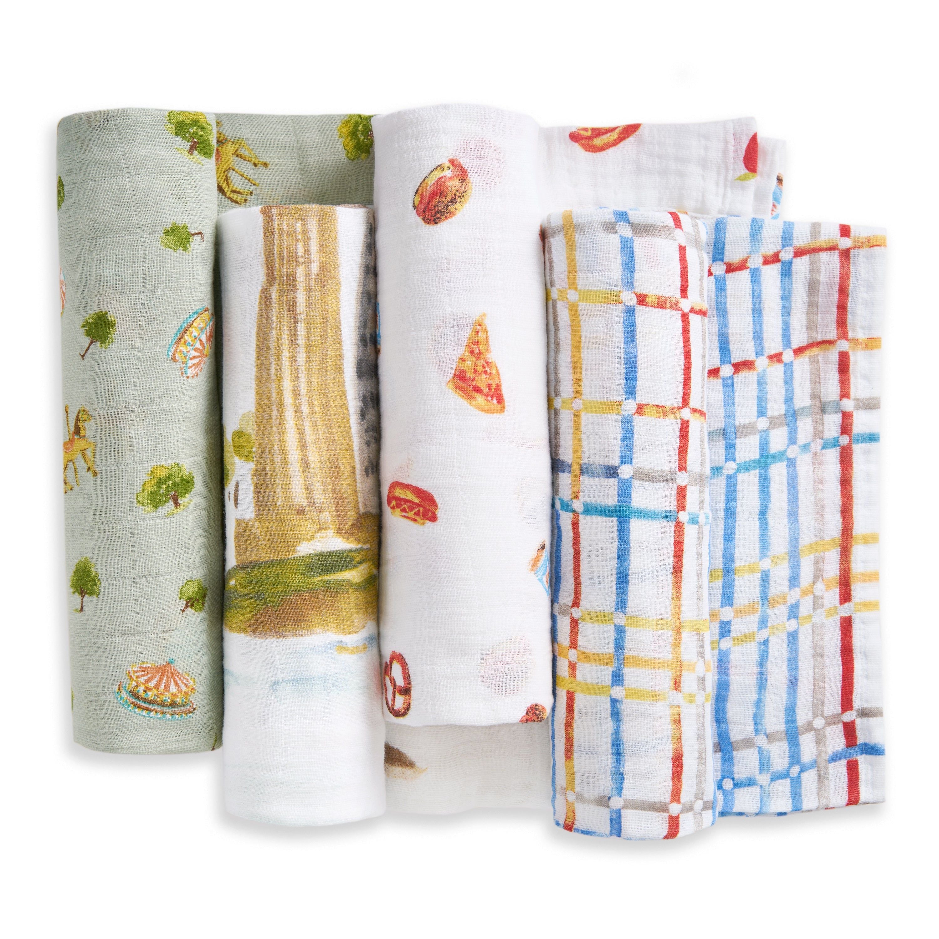 Organic Cotton Muslin Swaddle Blanket 4 Pack