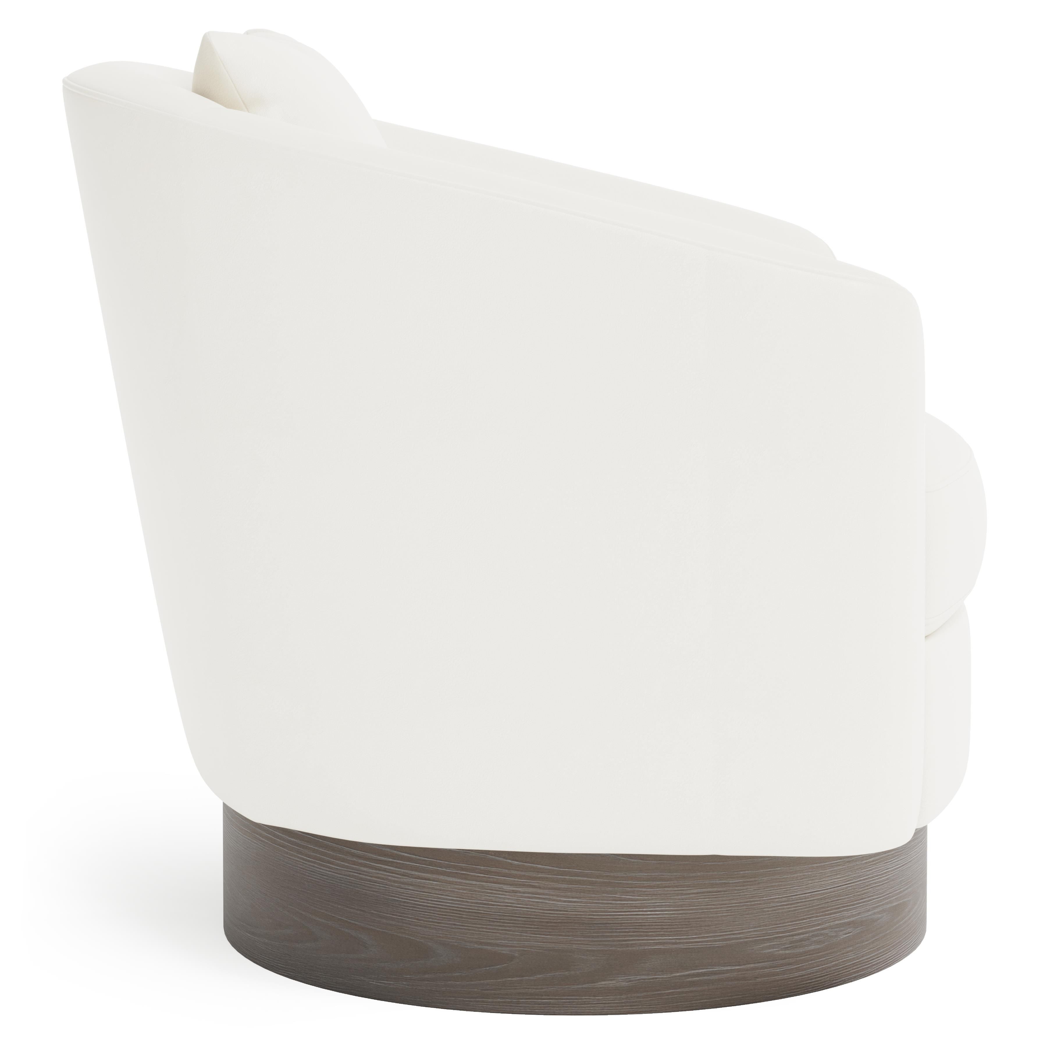 Bernhardt Furniture Camino Leather Swivel Chair