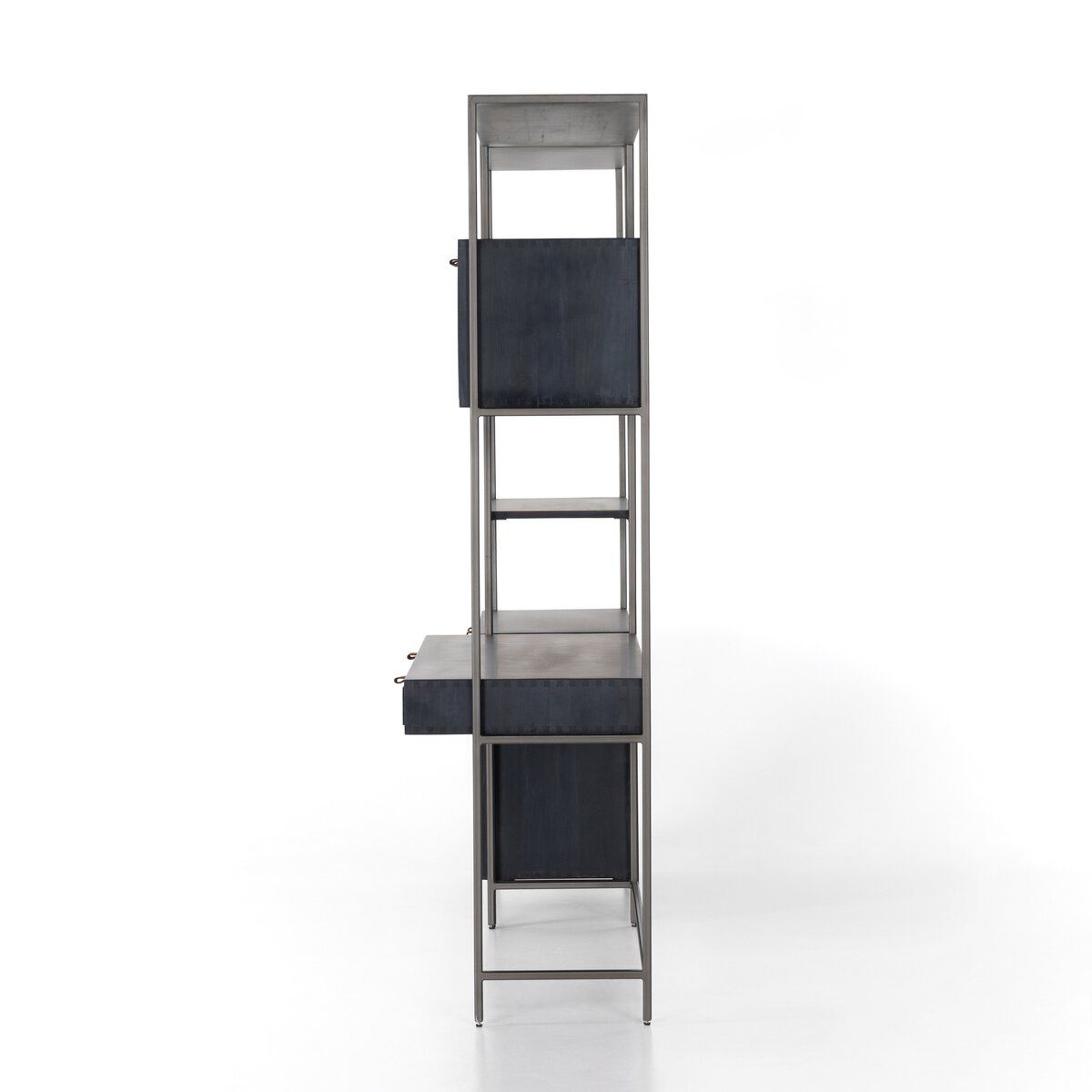 Trey Modular Wall Desk With 1 Bookcase