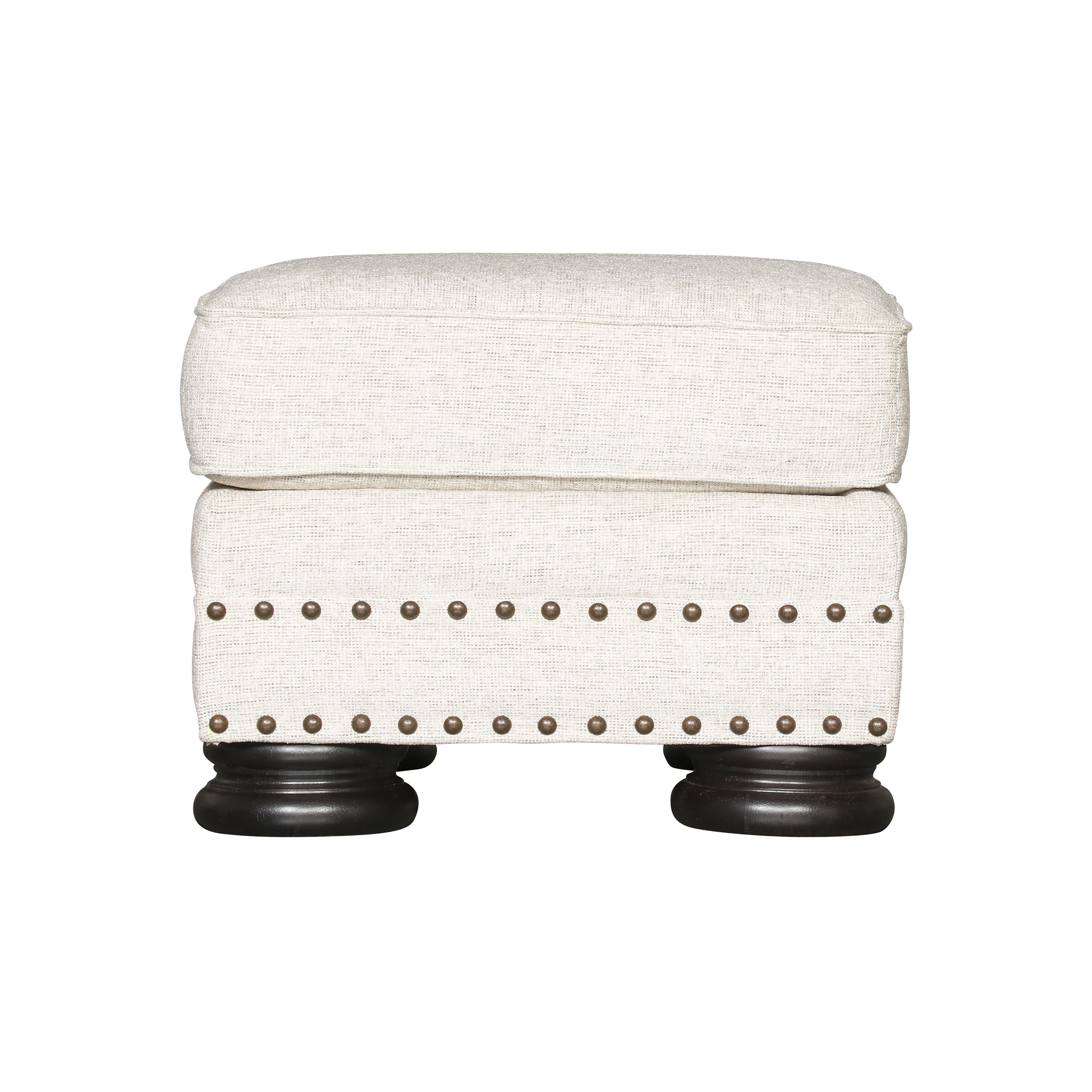 Bernhardt Furniture Foster Fabric Ottoman