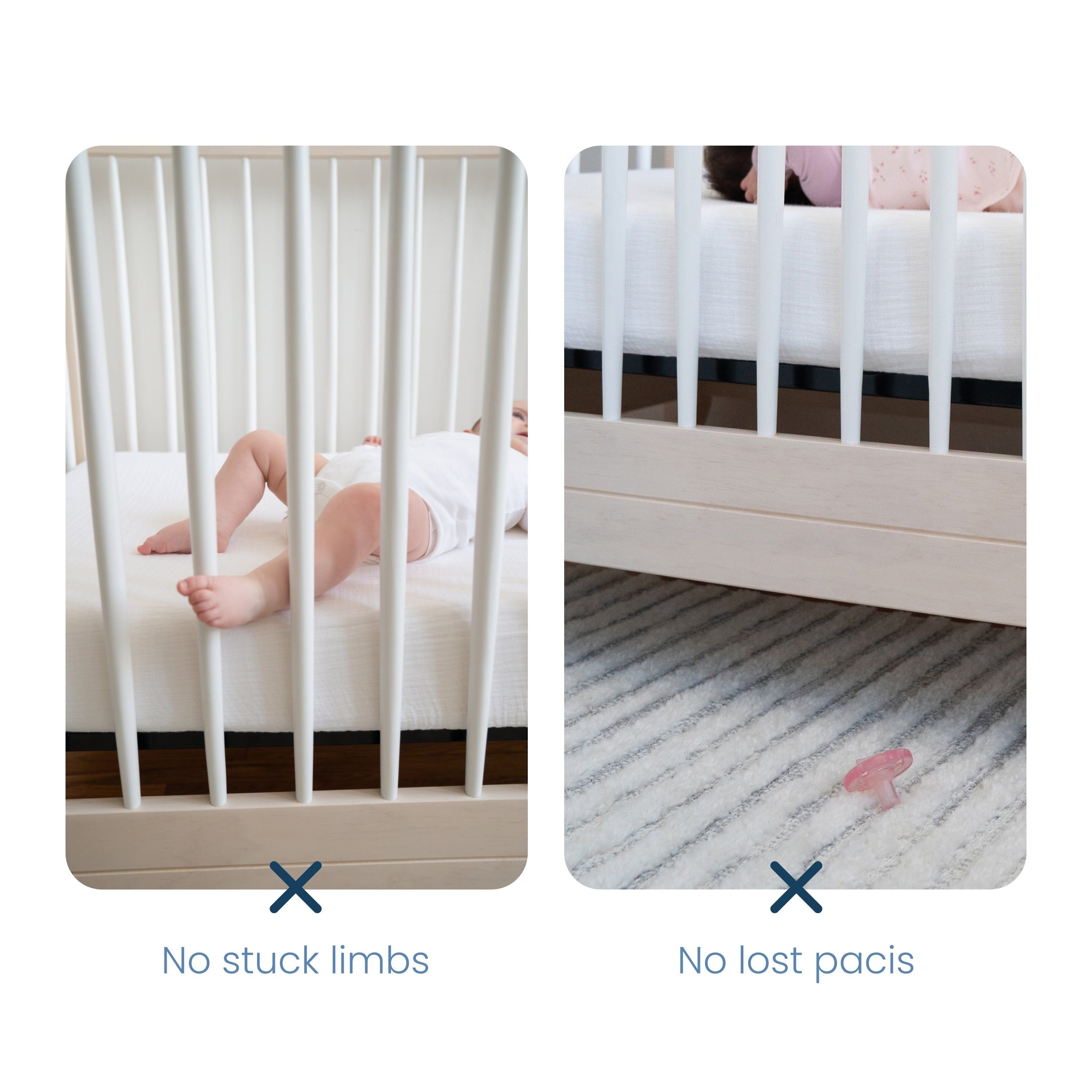 Breathable Mesh Crib Liner For Full Sized Crib