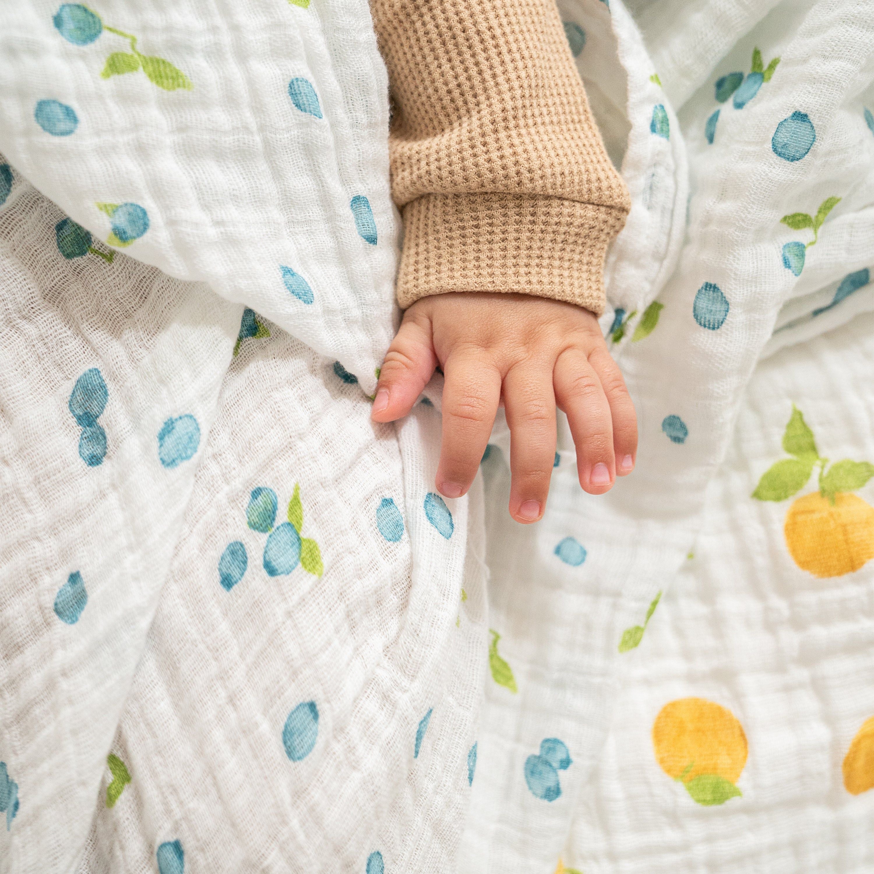 Organic Cotton Muslin Swaddle Blanket 4 Pack